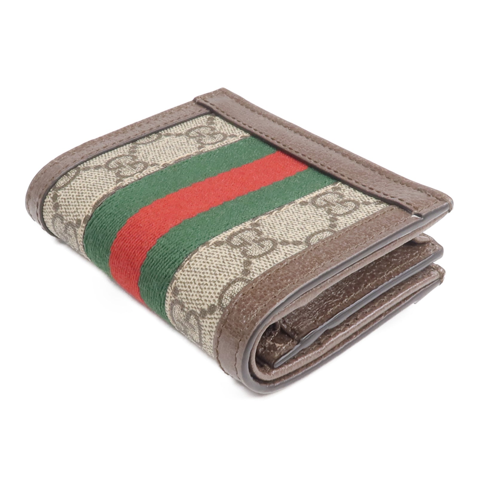 GUCCI 塗層帆布Ophidia GG Wallet金扣錢包