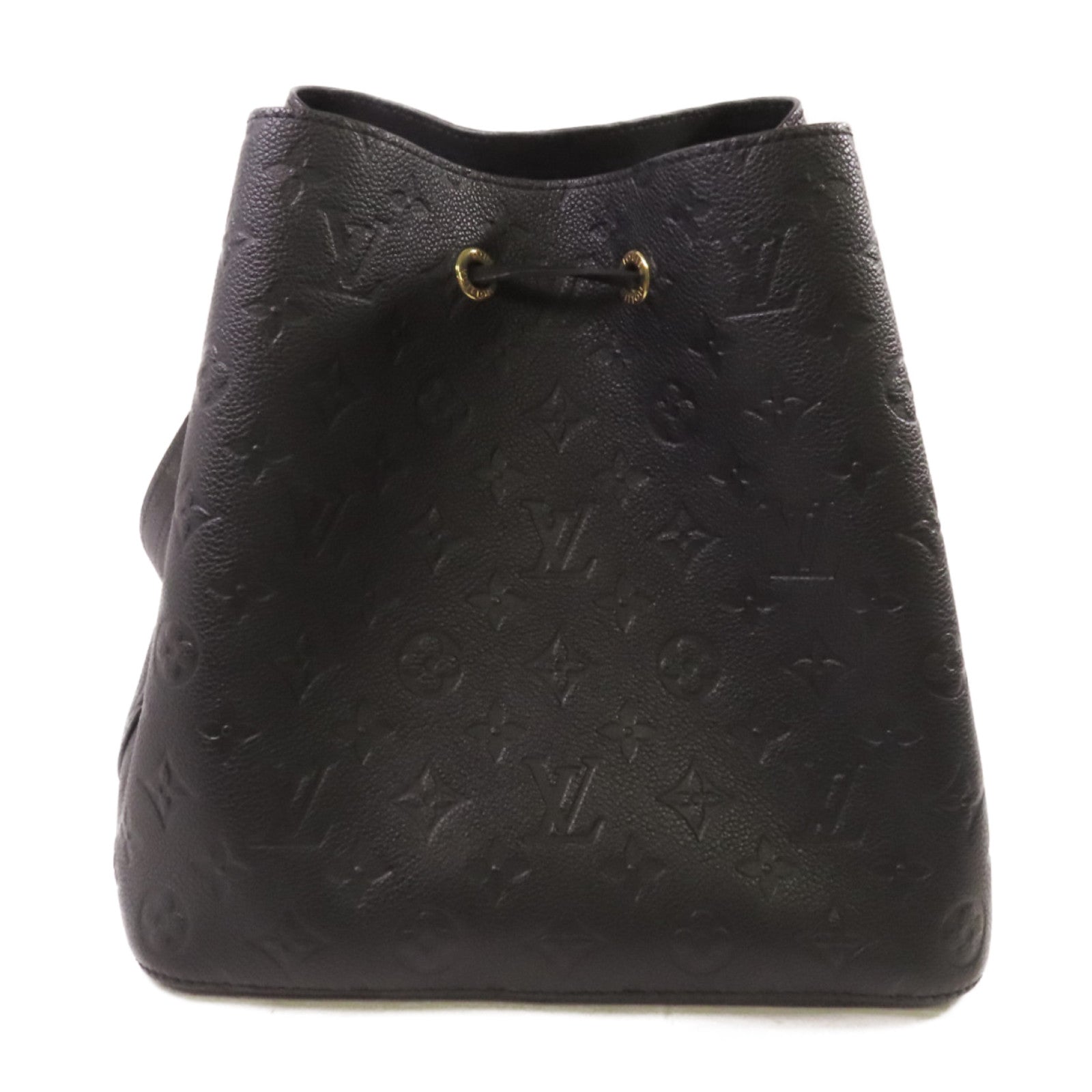 LOUIS VUITTON Monogram Empreinte Neo Noe MM Shoulder Bag金扣肩背袋黑色