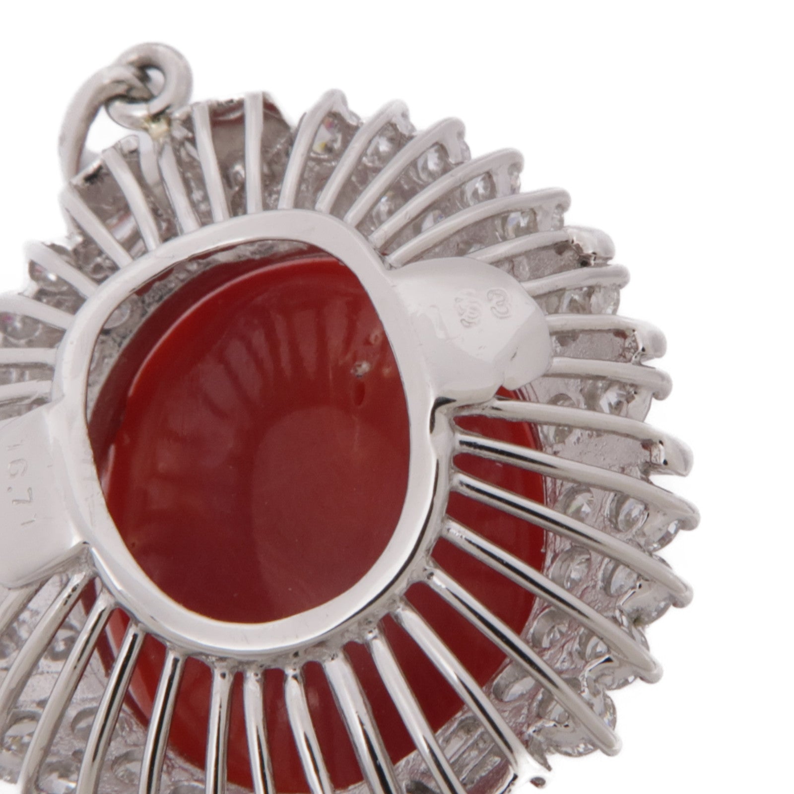 JEWELRY PT900鉑金Coral Pendant珊瑚石吊墜