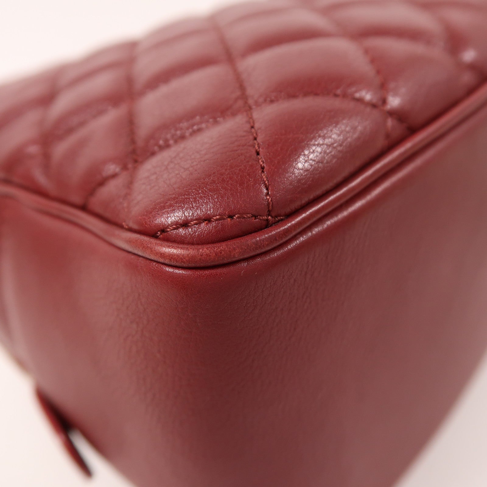 CHANEL 牛皮皮革2 Way Shoulder金扣手挽肩背兩用袋