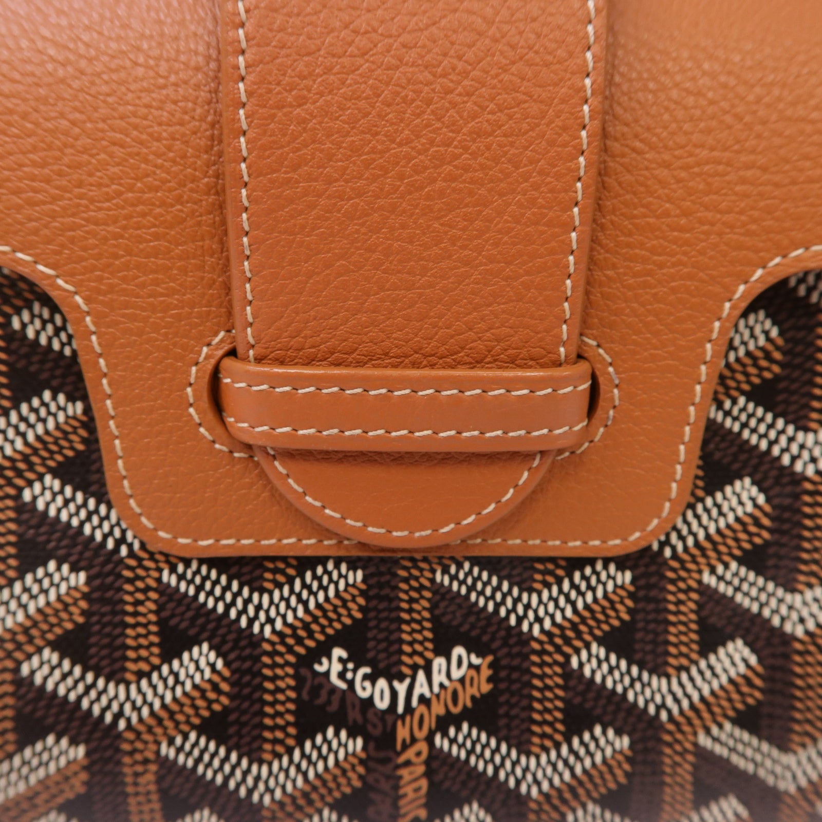 GOYARD 【激減優惠】塗層帆布/牛皮皮革Saigon Mini 2 Way Shoulder銀扣手挽肩背兩用袋黑色/啡色