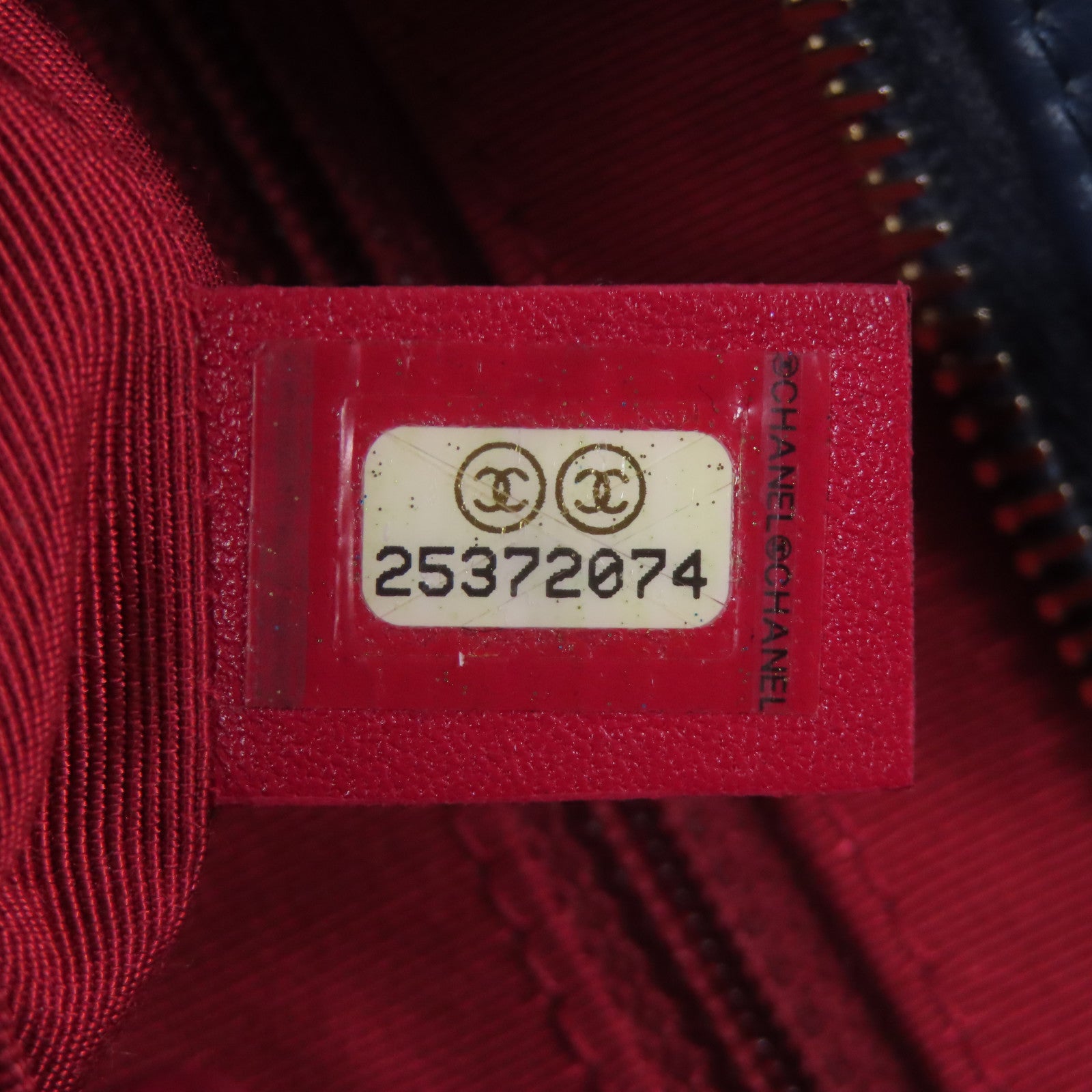 CHANEL CC Gabrielle Shoulder Bag Calfskin Leather Navy/Black
