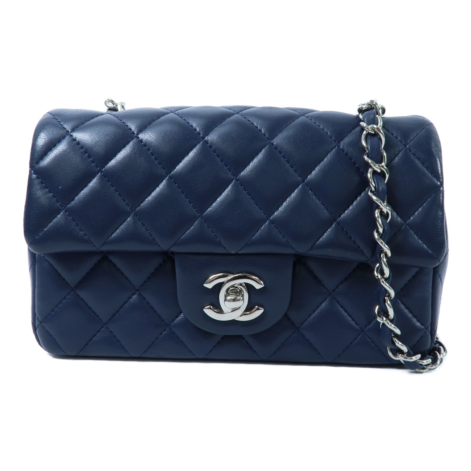 CHANEL 羊皮皮革Mini Classic 20鏈帶肩背袋