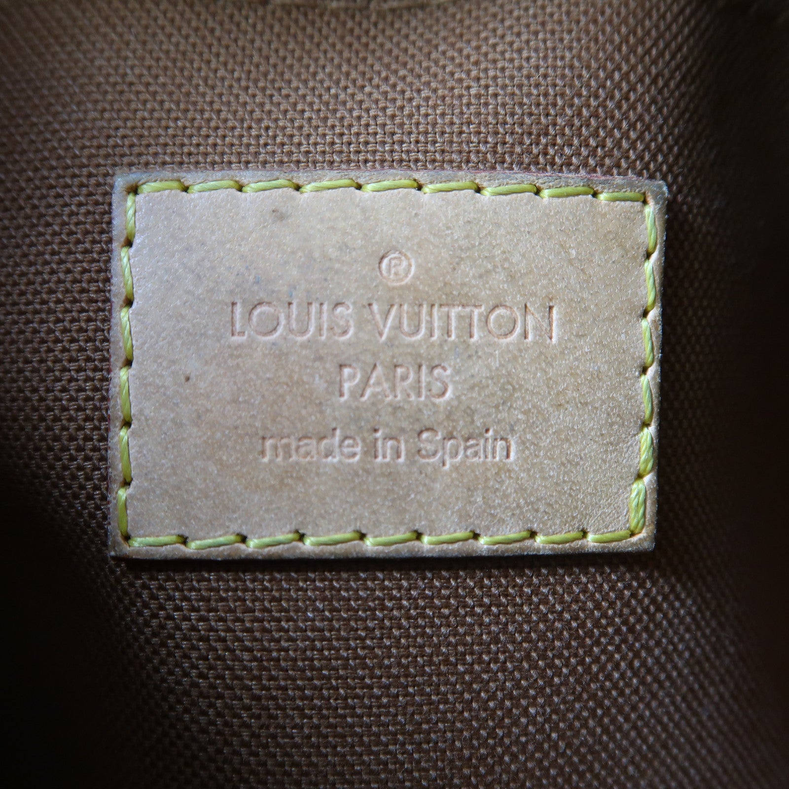LOUIS VUITTON Monogram Odeon PM金扣肩背袋啡色
