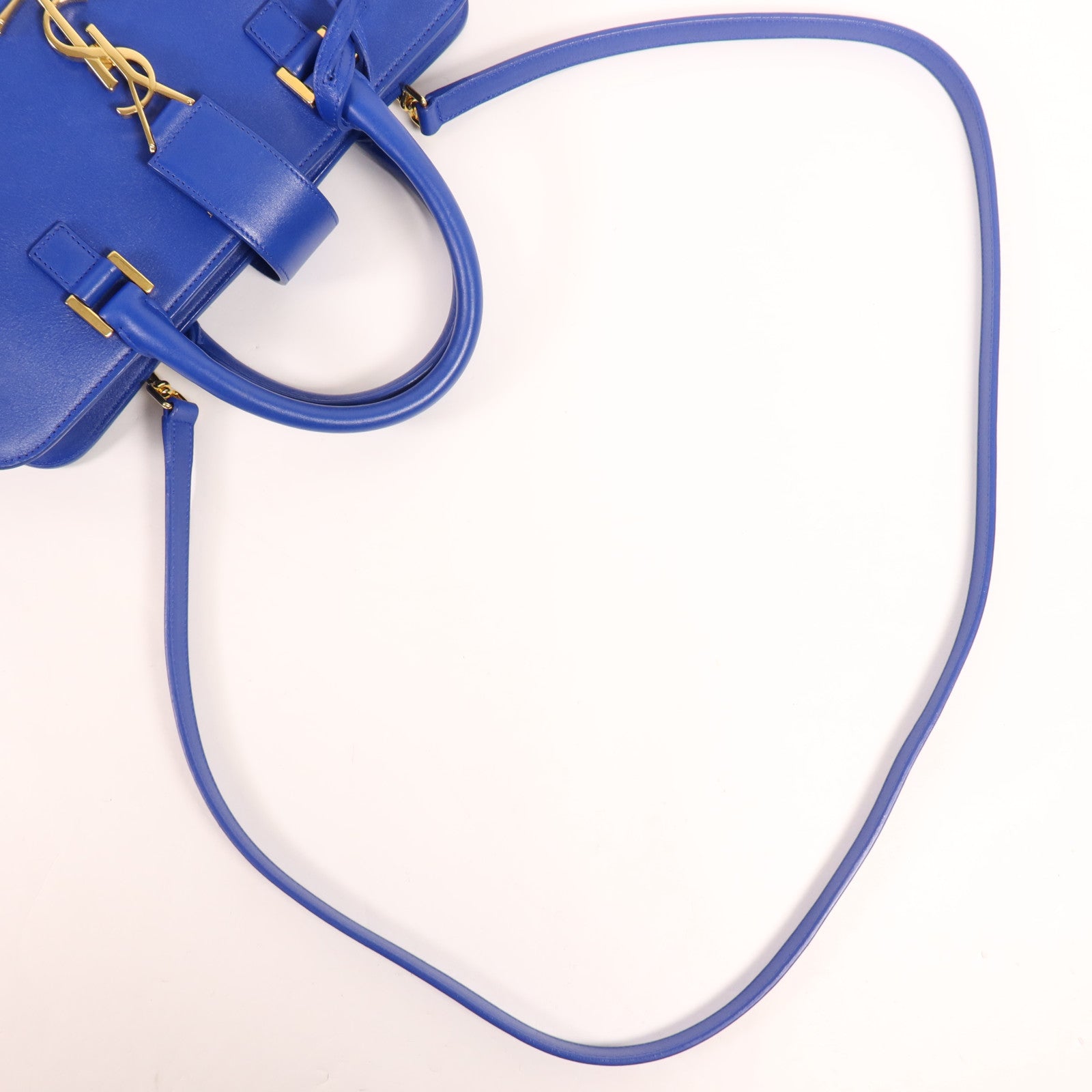 SAINT LAURENT 牛皮皮革Small Cabas金扣手挽肩背兩用袋