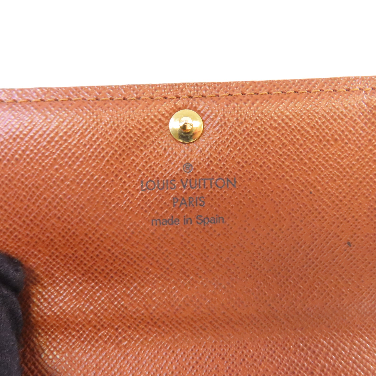LOUIS VUITTON Monogram Short Wallet金扣短錢包啡色