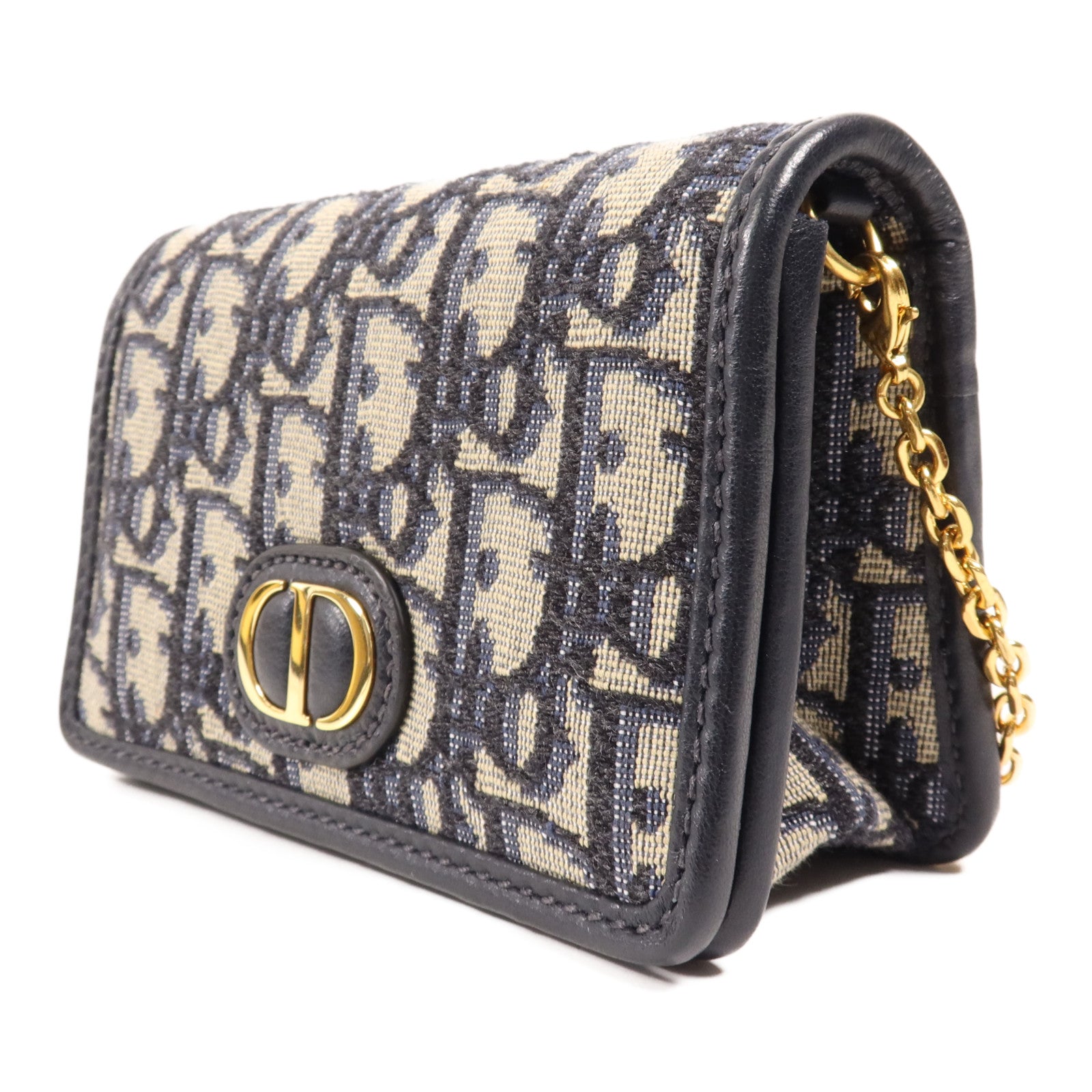 Dior 【激減優惠】帆布30 Montaigne Bag金扣鏈帶肩背袋