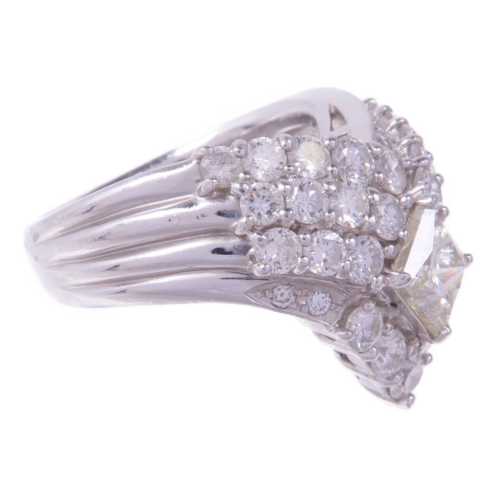 JEWELRY 【激減優惠】PT900鉑金Diamond Ring鑽石戒指US#5.25