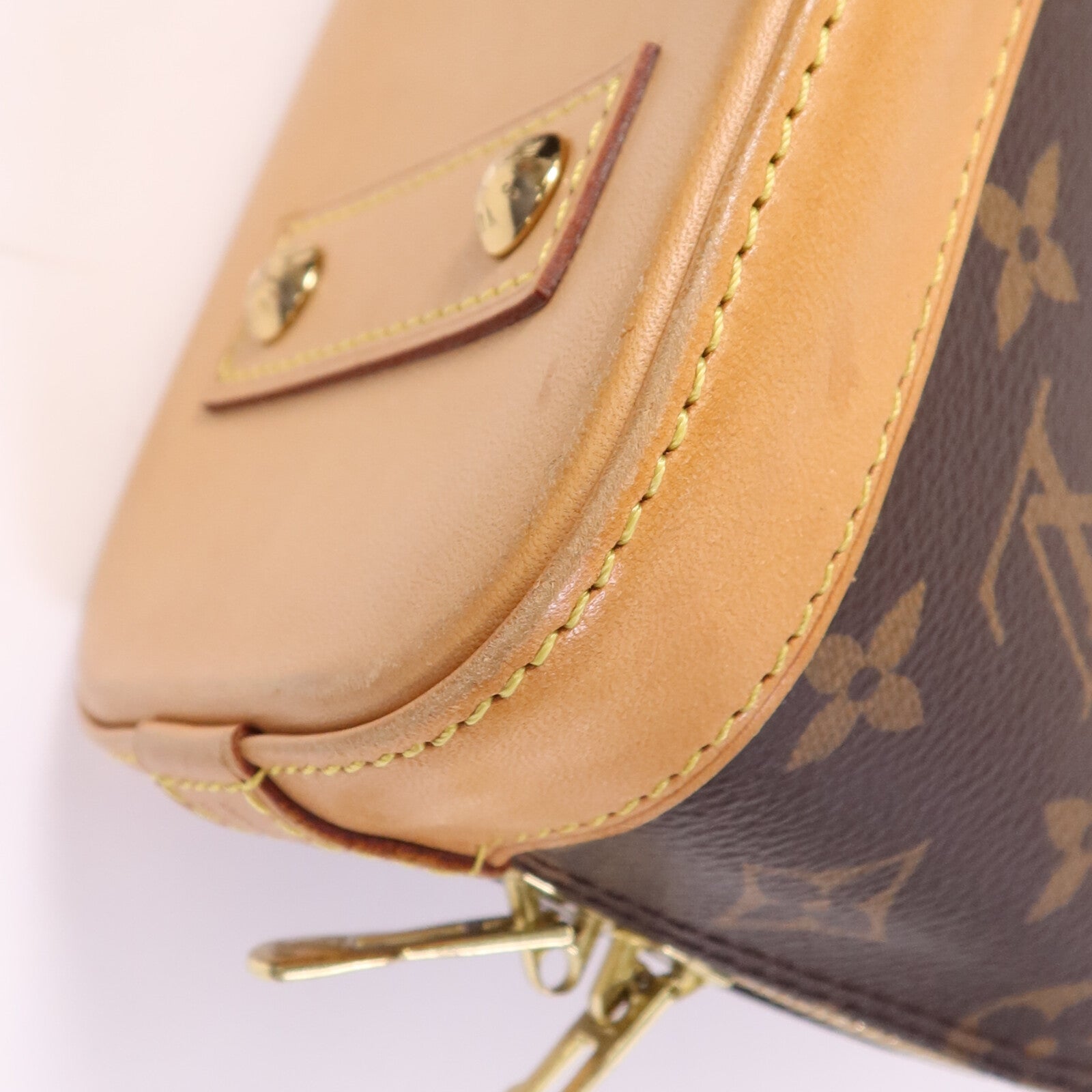 LOUIS VUITTON Monogram Alma BB金扣手挽肩背兩用袋