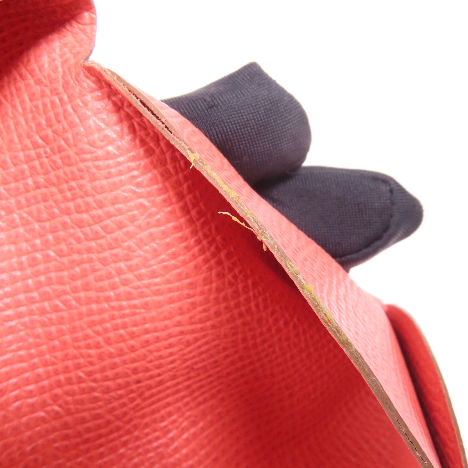 HERMES Epsom皮革Calvi銀扣卡片套