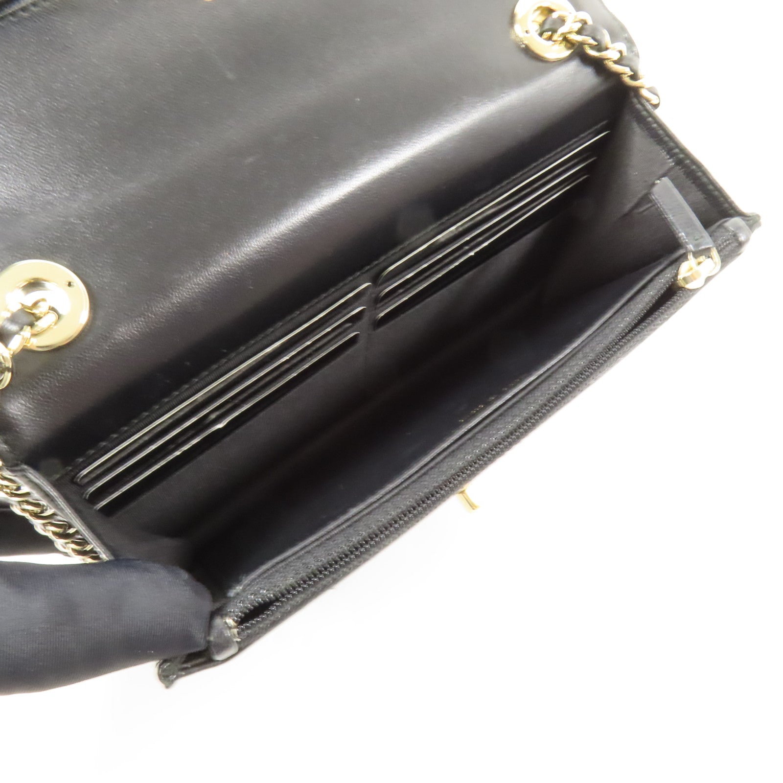 CHANEL 羊皮皮革Trandy CC WOC金扣鏈帶肩背袋