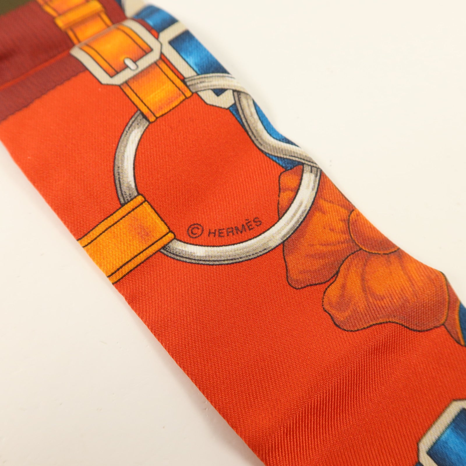 HERMES 絲質Twilly絲巾