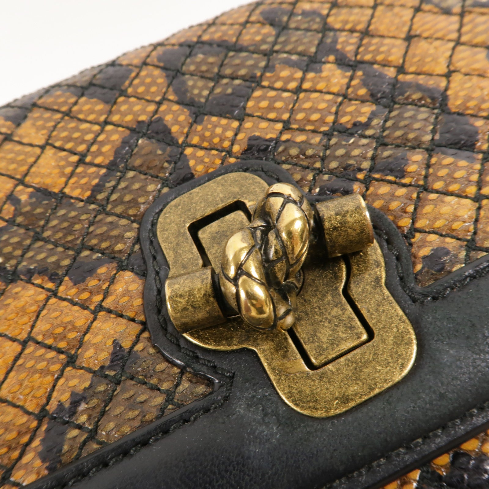 BOTTEGA VENETA 牛皮皮革/蛇皮皮革Olimpia Knot手挽肩背兩用袋