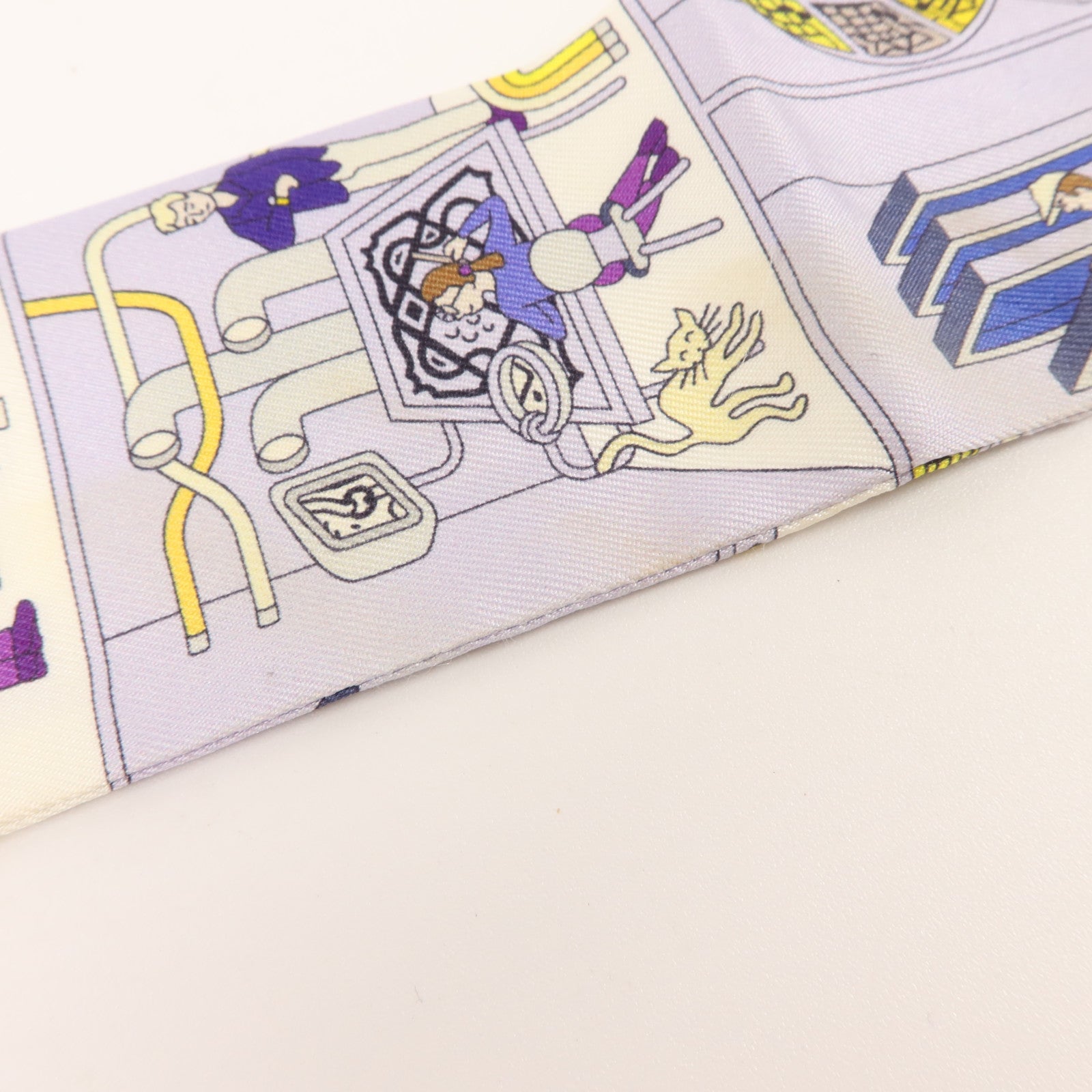 HERMES 絲質Twilly絲巾
