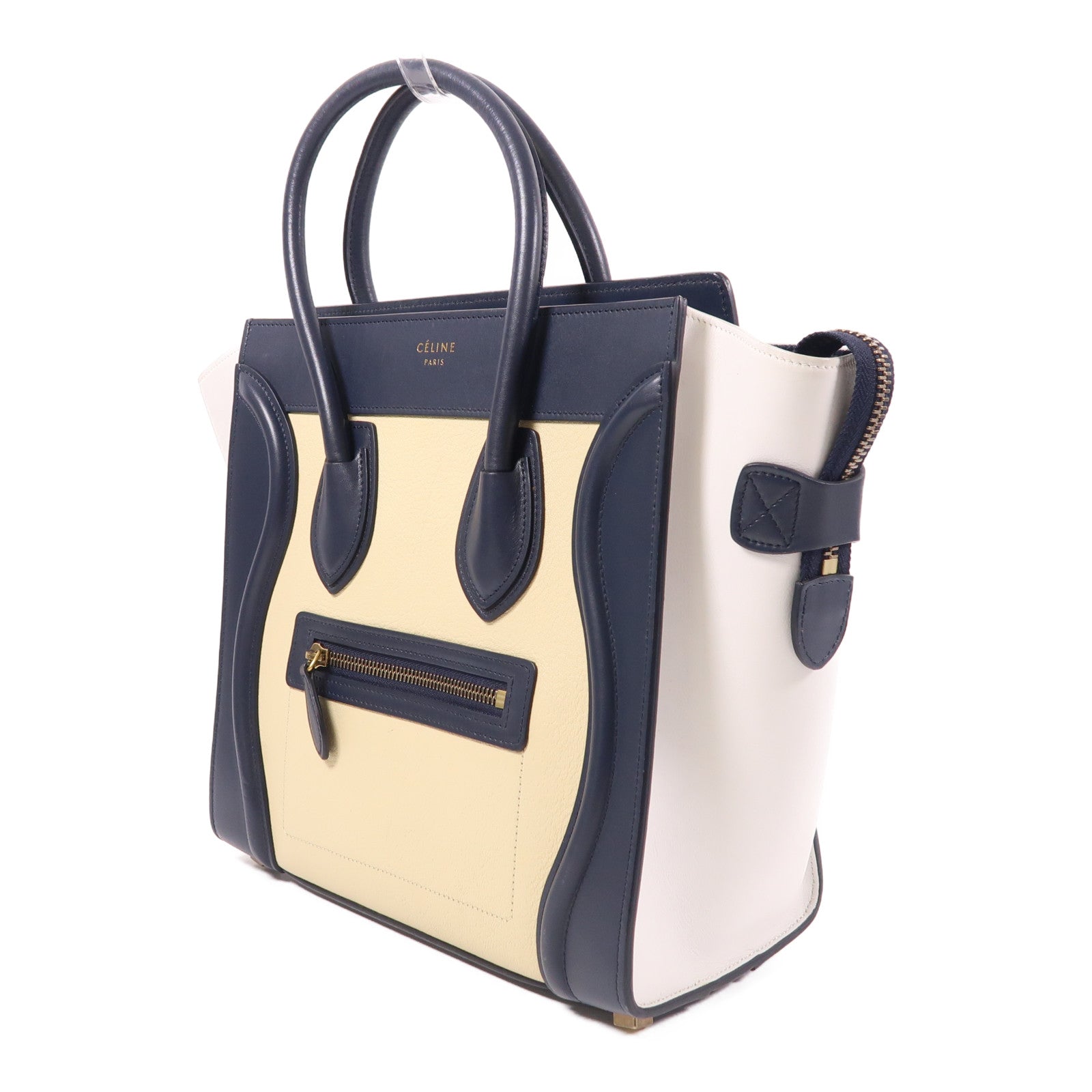 CELINE 牛皮皮革Micro Luggage手挽袋