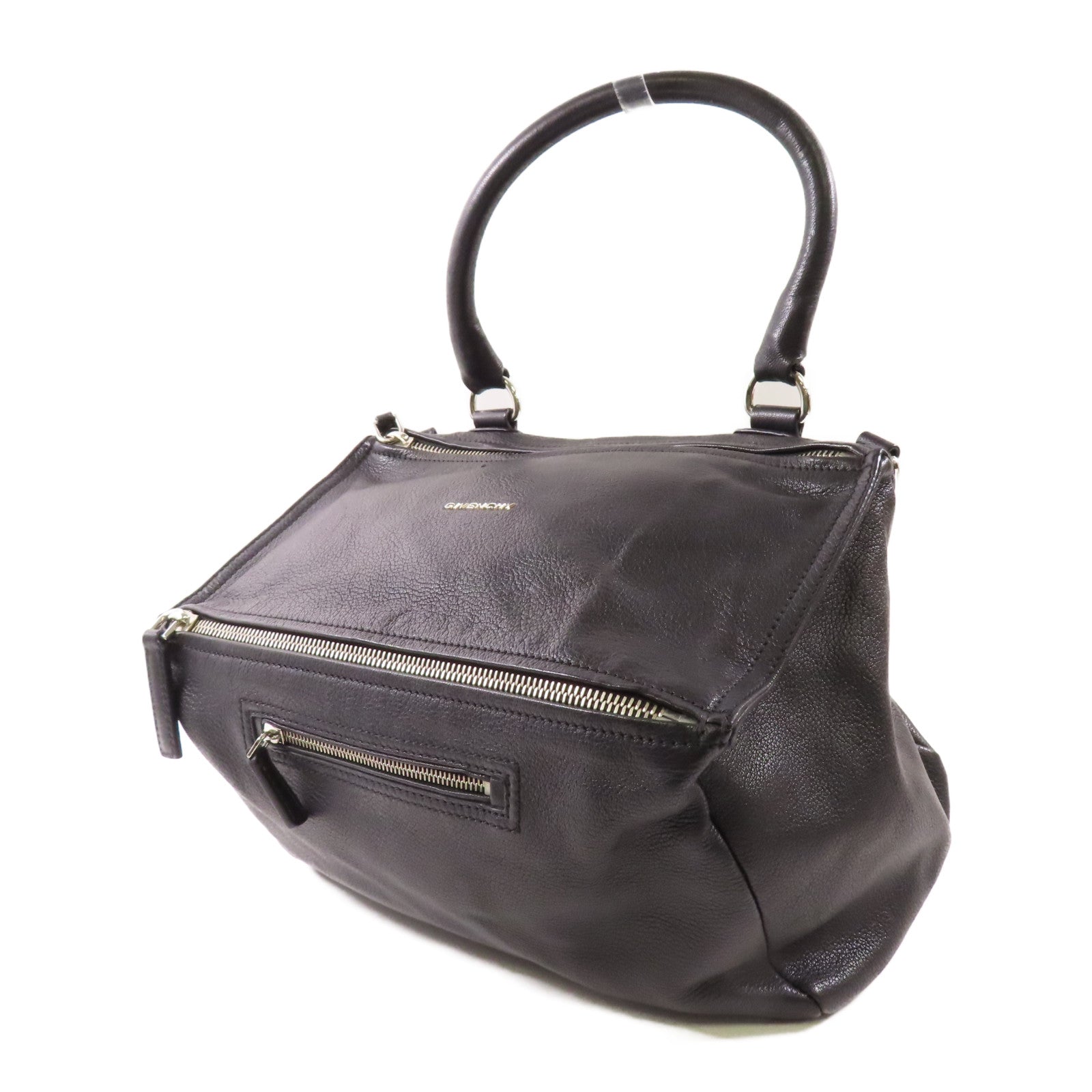 GIVENCHY 【激減優惠】牛皮皮革Pandora銀扣手挽肩背兩用袋