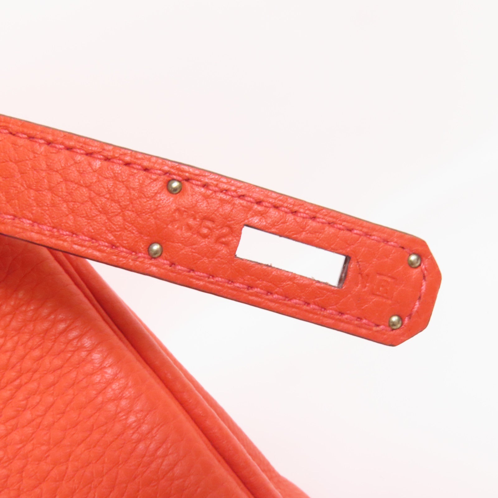 HERMES Clemence皮革Kelly 28銀扣手挽肩背兩用袋Rouge Pivoine