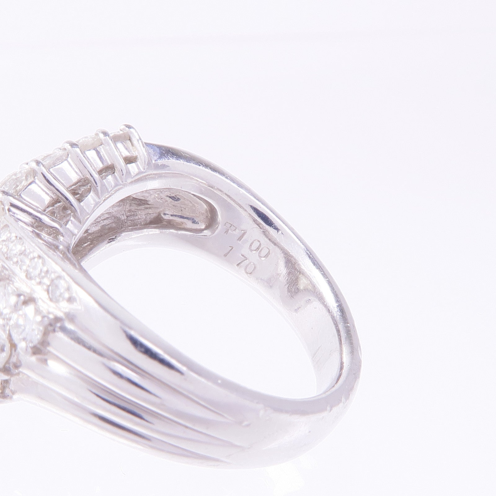 JEWELRY 【激減優惠】PT900鉑金Diamond Ring鑽石戒指US#5.25