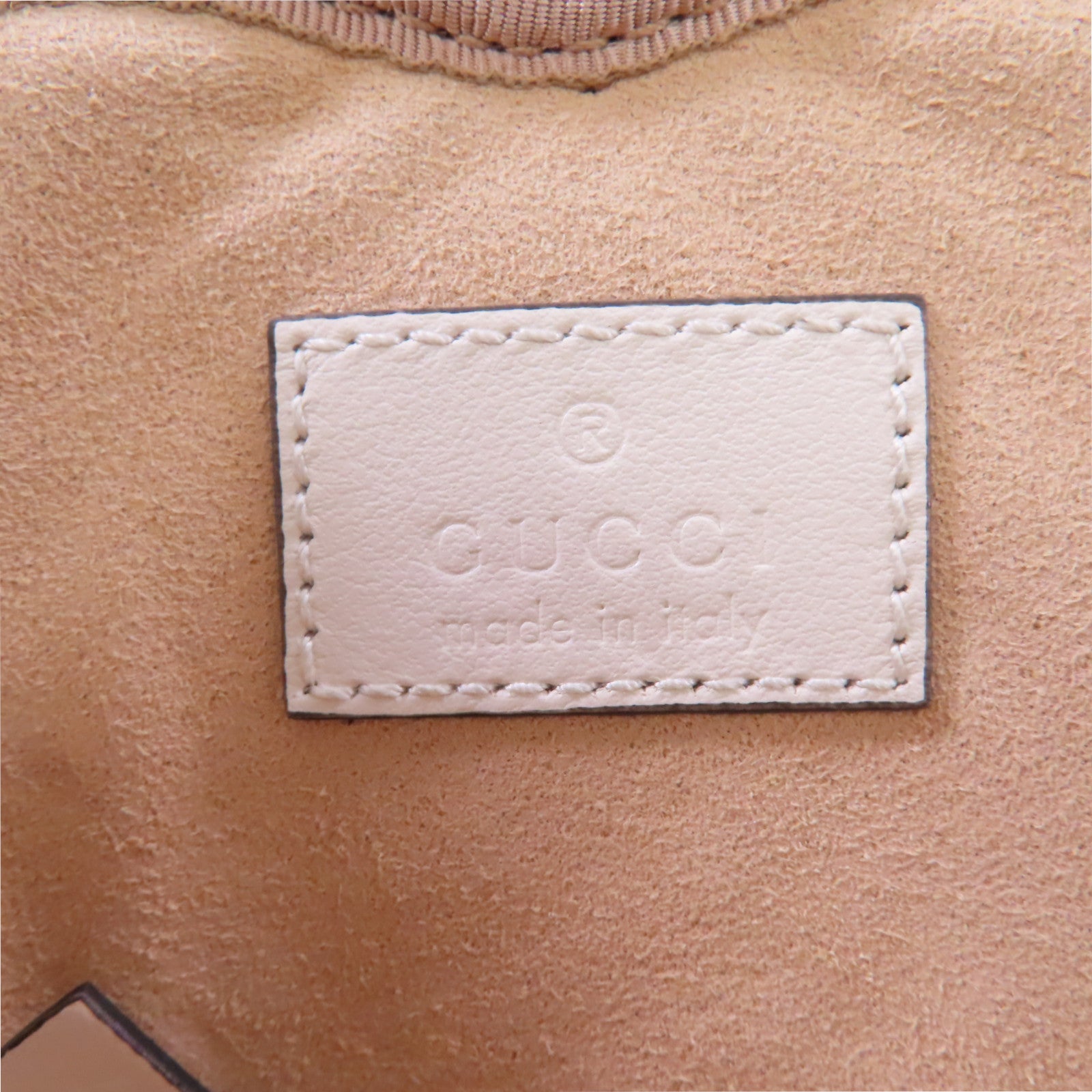 GUCCI 牛皮皮革Key Case金扣鎖匙包白色