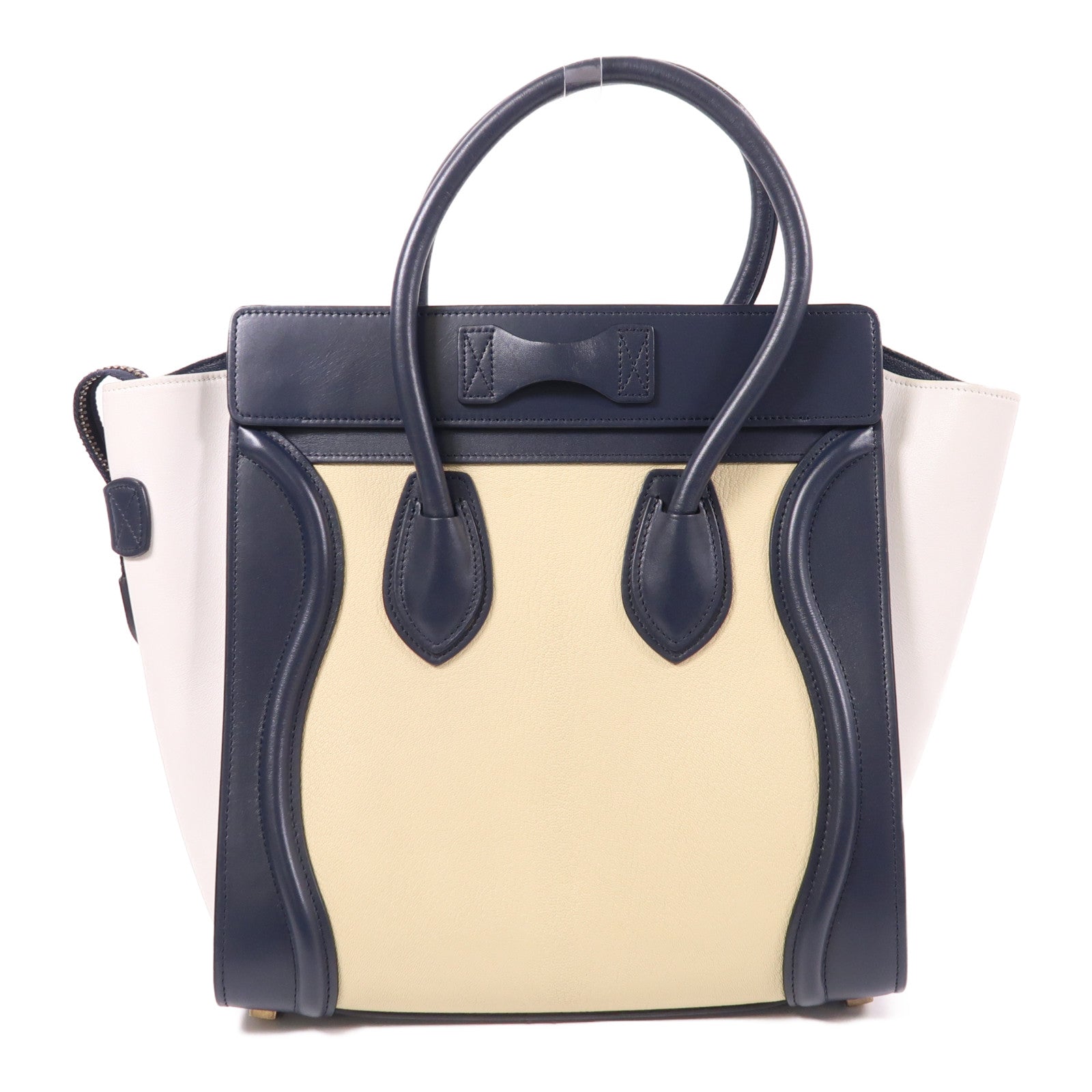 CELINE 牛皮皮革Micro Luggage手挽袋