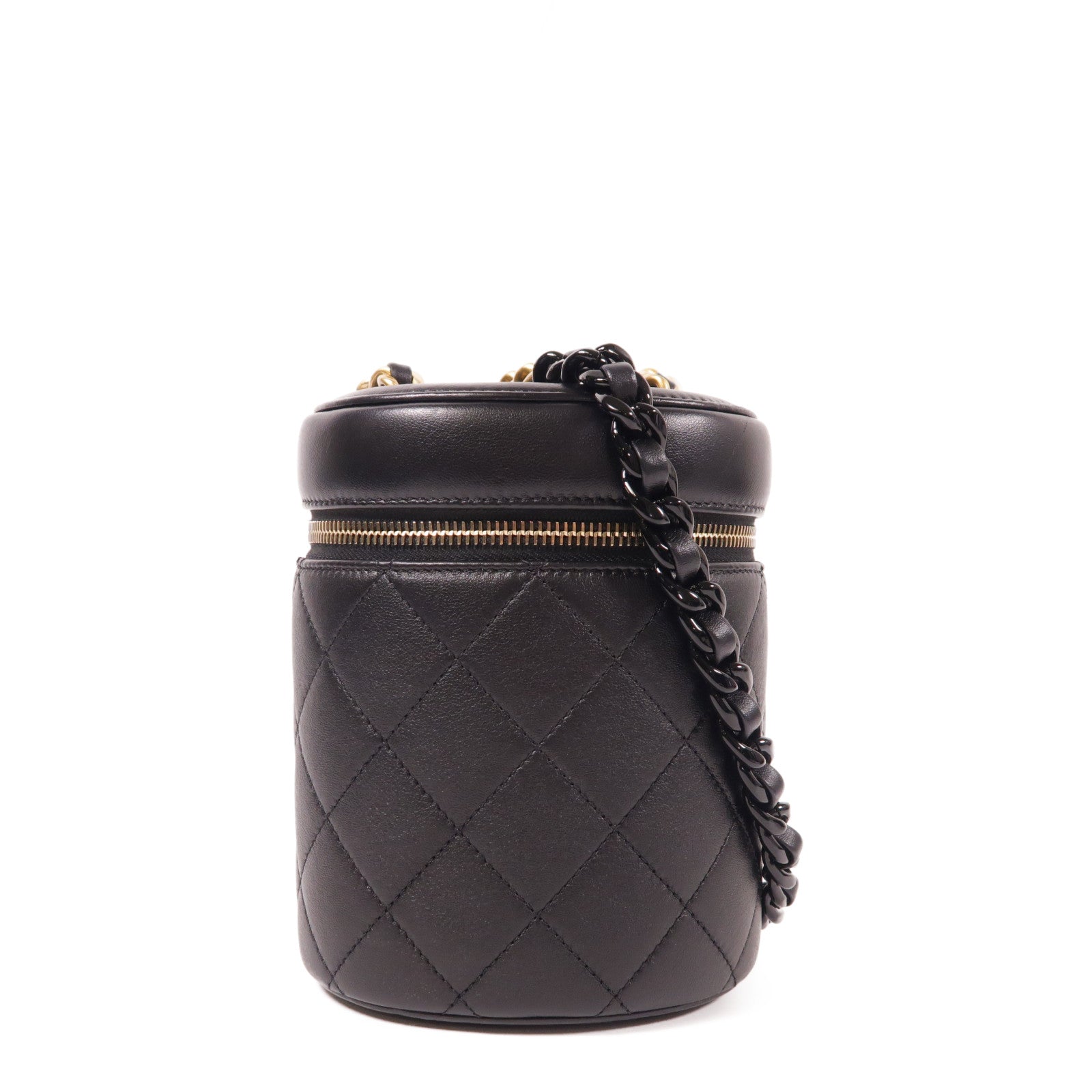 CHANEL 羊皮皮革Vanity Case鏈帶肩背袋