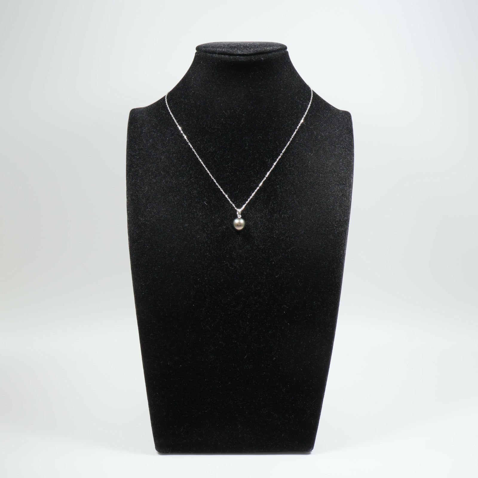 MIKIMOTO 18K白金Black Pearl Necklace珍珠項鍊
