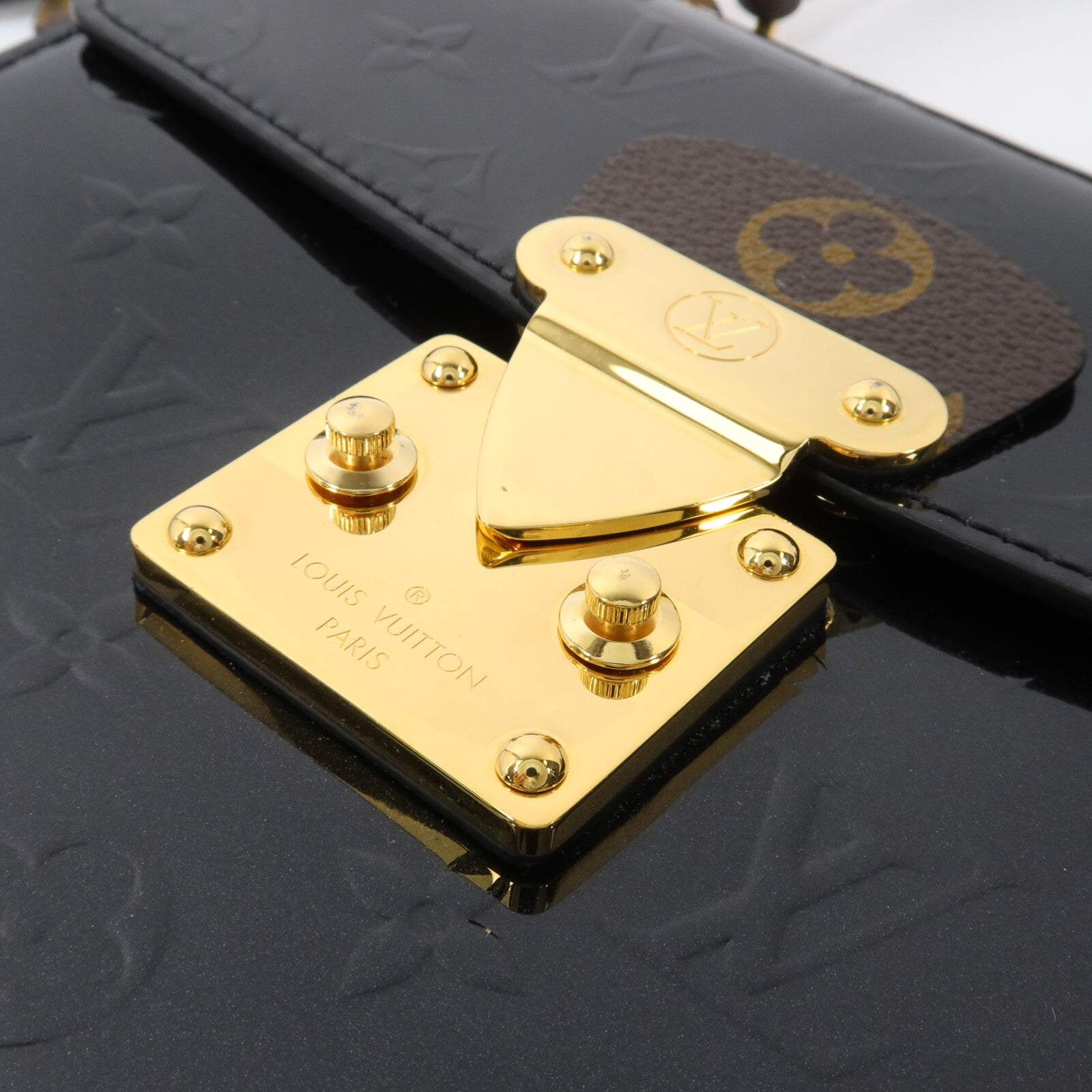 LOUIS VUITTON Monogram/Epi/Monogram Vernis Spring Street金扣手挽肩背兩用袋