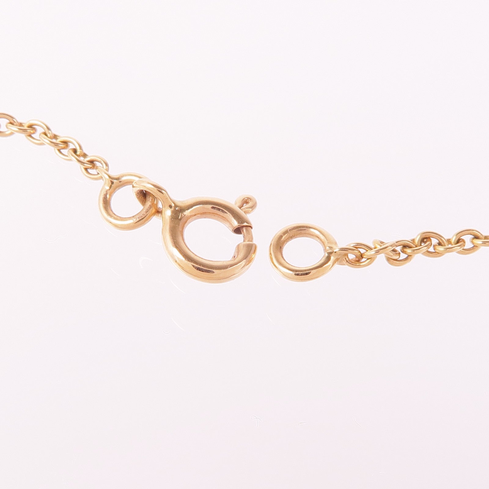 HERMES Amulettes Constance Pendant Diamond Necklace 18K Rose Gold