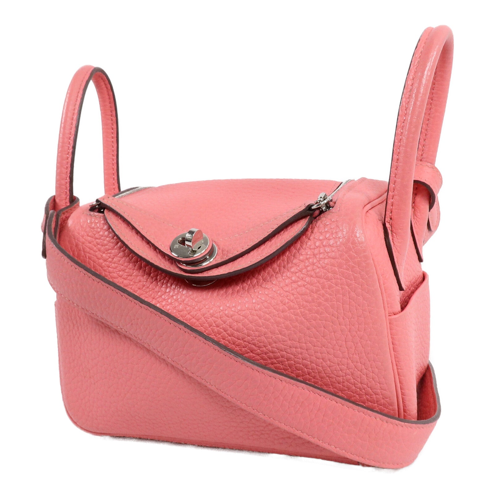 HERMES Clemence皮革Mini Lindy手挽肩背兩用袋