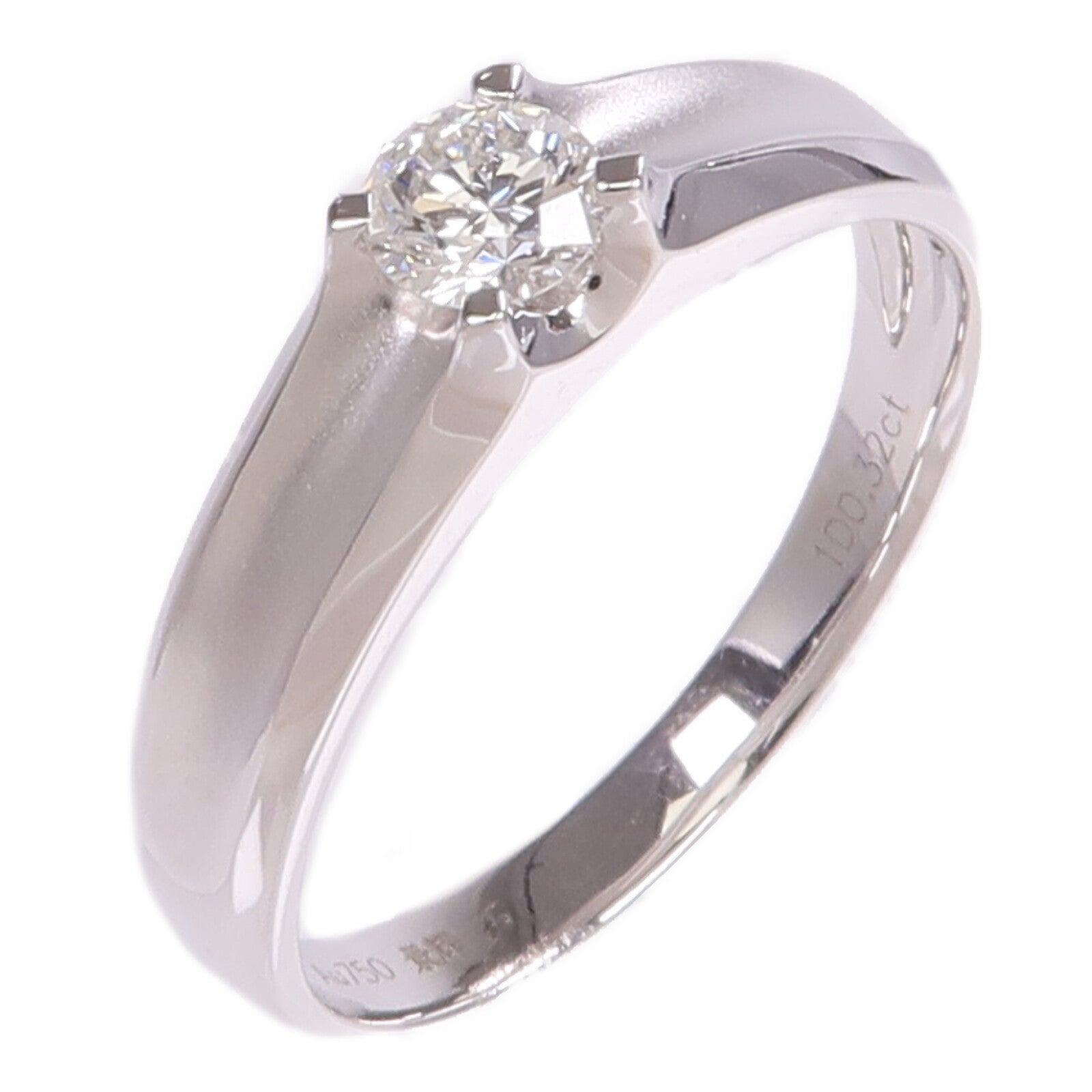 JEWELRY 【激減優惠】18K白金Diamond Ring鑽石戒指US#8.5