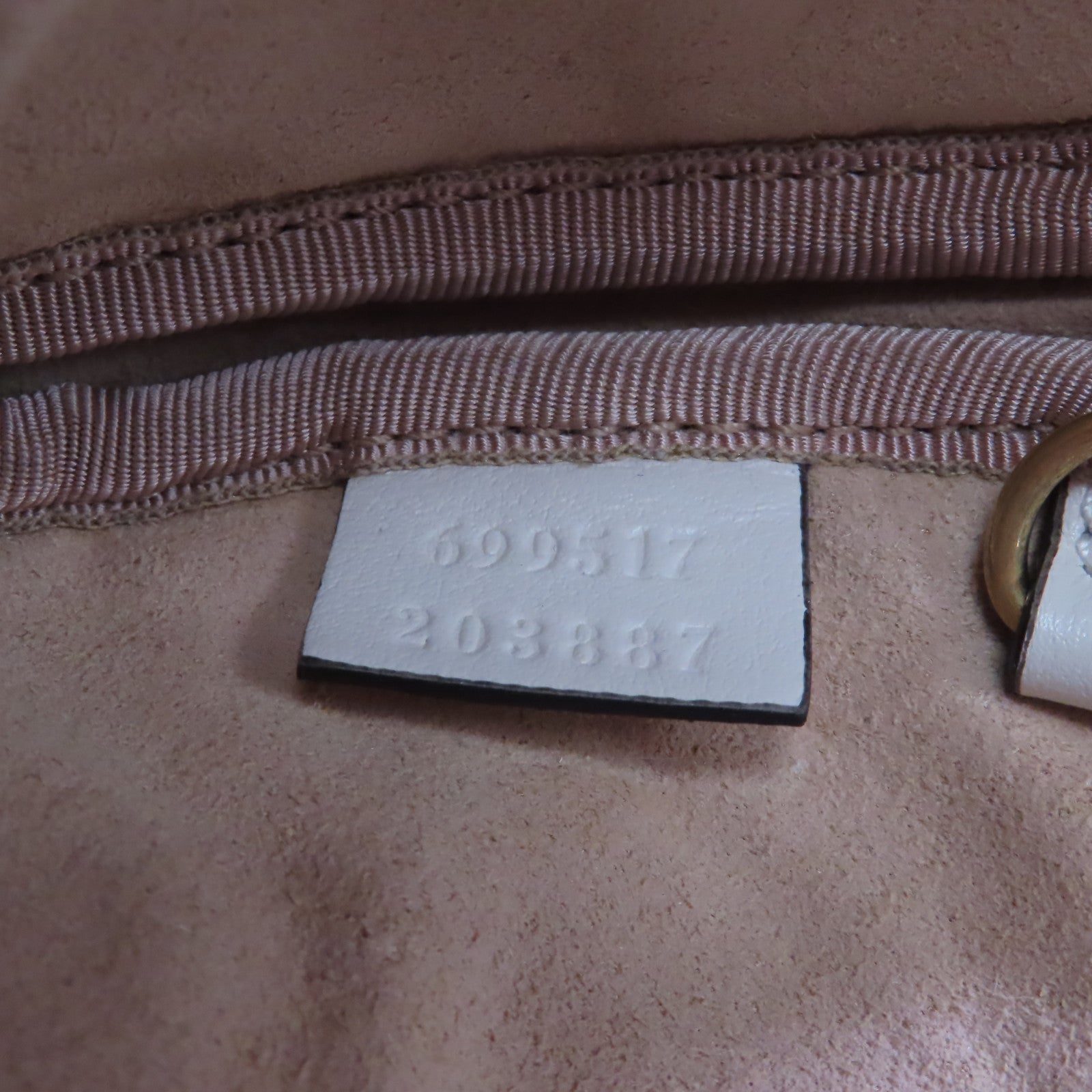 GUCCI 牛皮皮革Key Case金扣鎖匙包白色