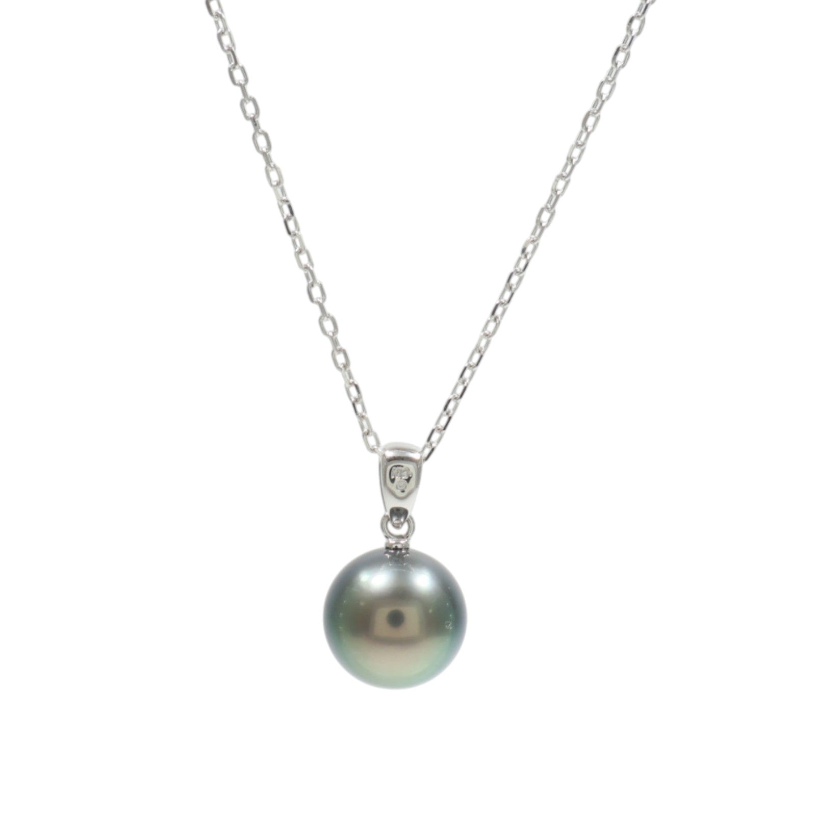 MIKIMOTO 18K白金Black Pearl Necklace珍珠項鍊