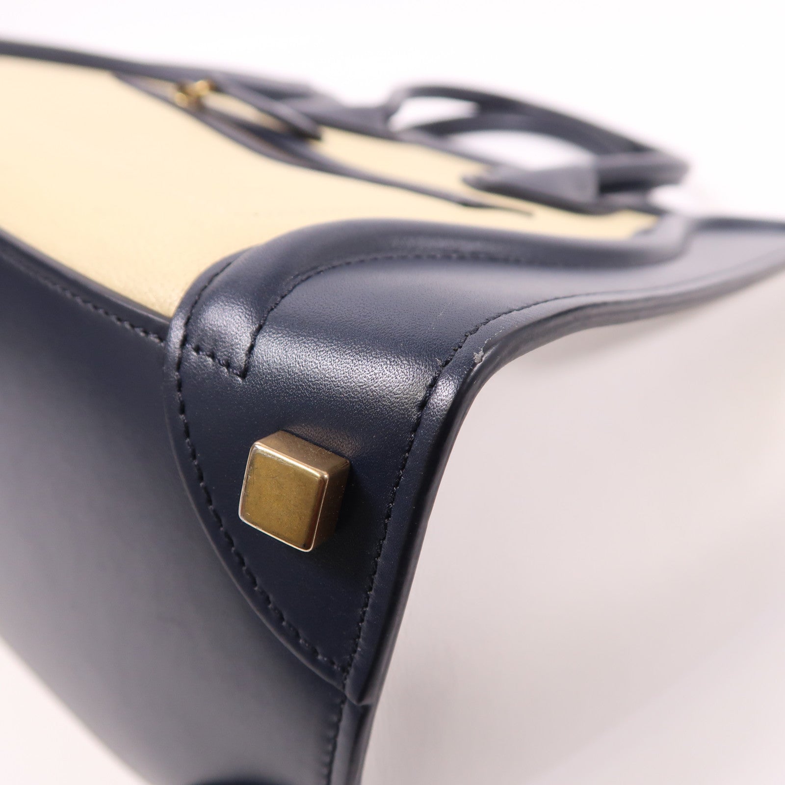 CELINE 牛皮皮革Micro Luggage手挽袋