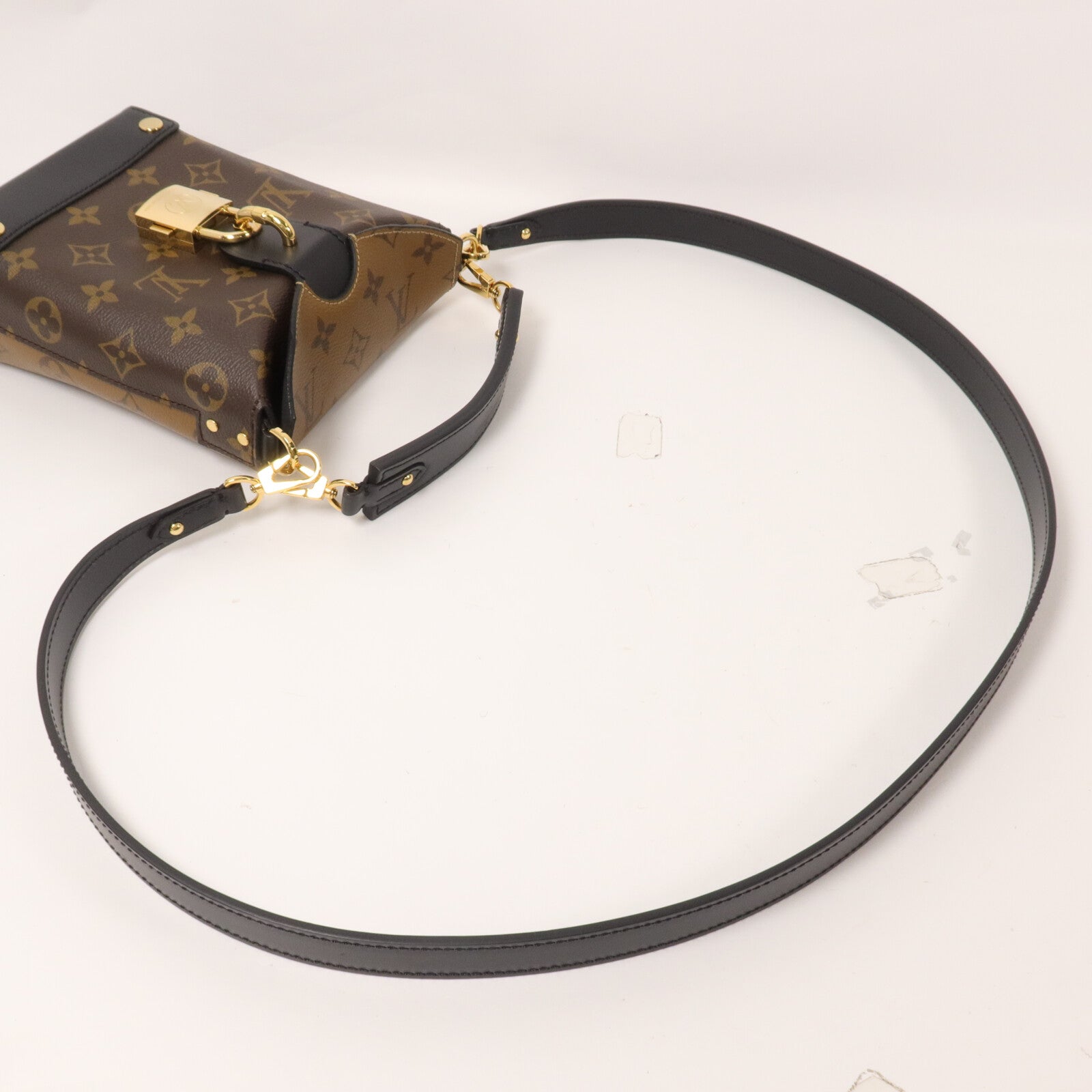 LOUIS VUITTON Monogram Reverse Bento Box手挽肩背兩用袋