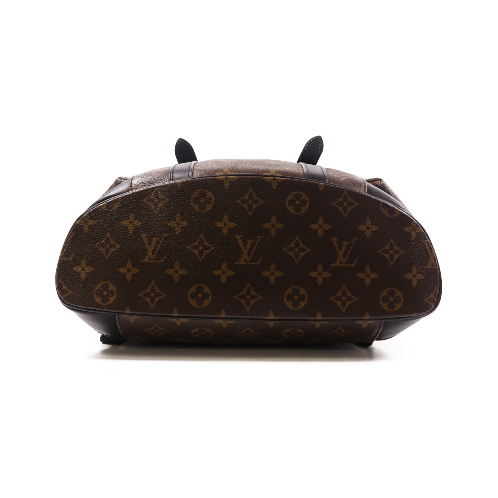 LOUIS VUITTON Monogram Macassar Christopher MM銀扣背包