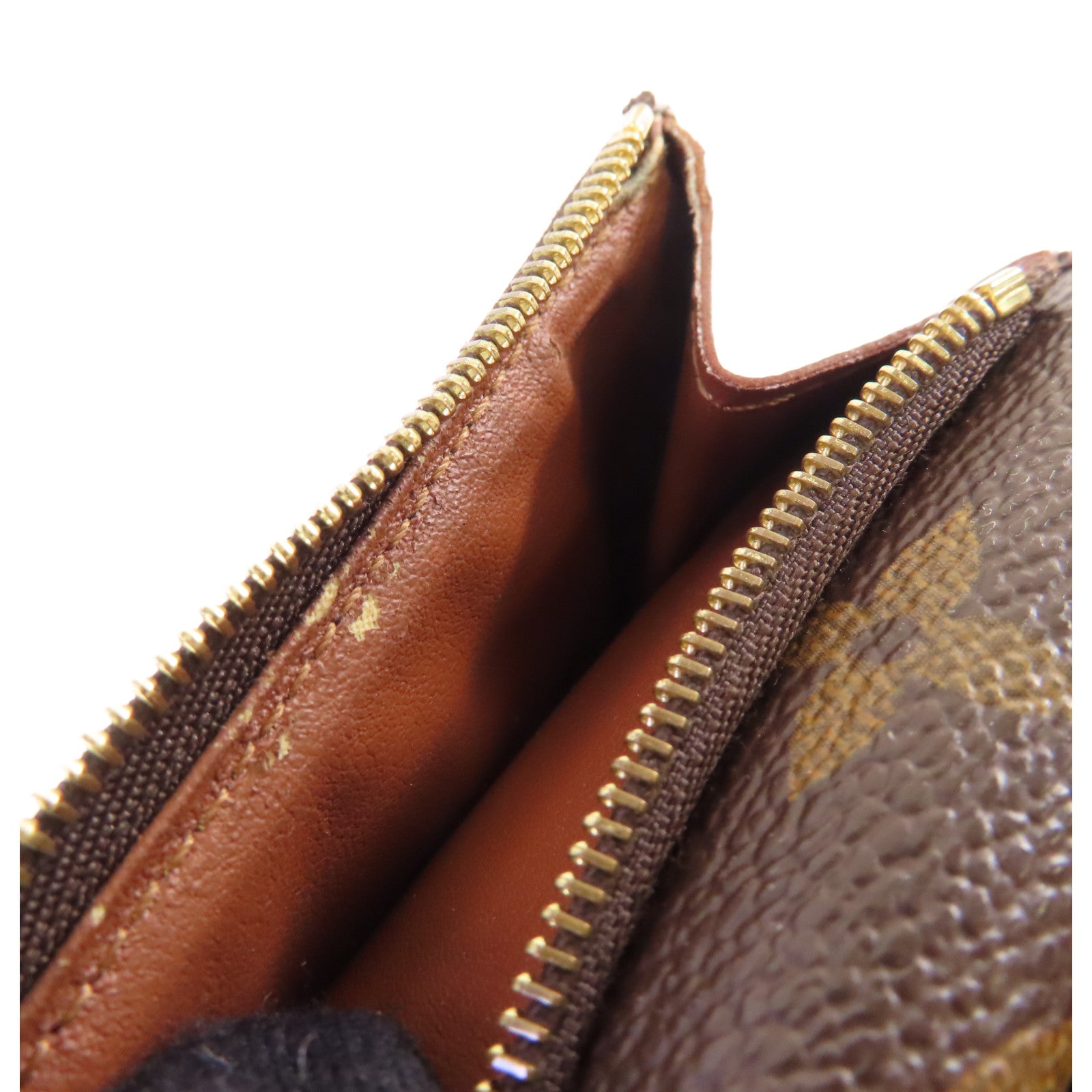 LOUIS VUITTON Monogram Short Wallet金扣短錢包啡色