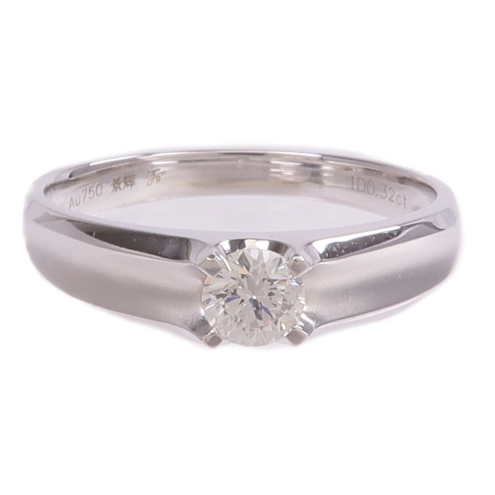 JEWELRY 【激減優惠】18K白金Diamond Ring鑽石戒指US#8.5