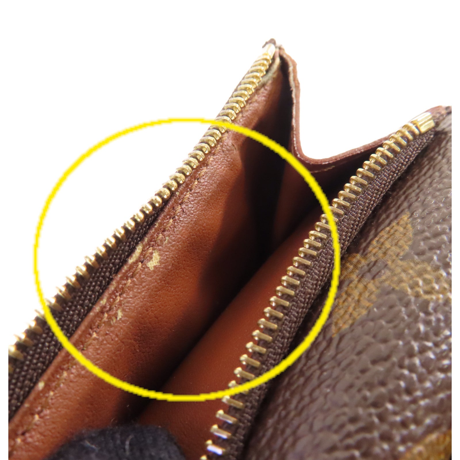 LOUIS VUITTON Monogram Short Wallet金扣短錢包啡色