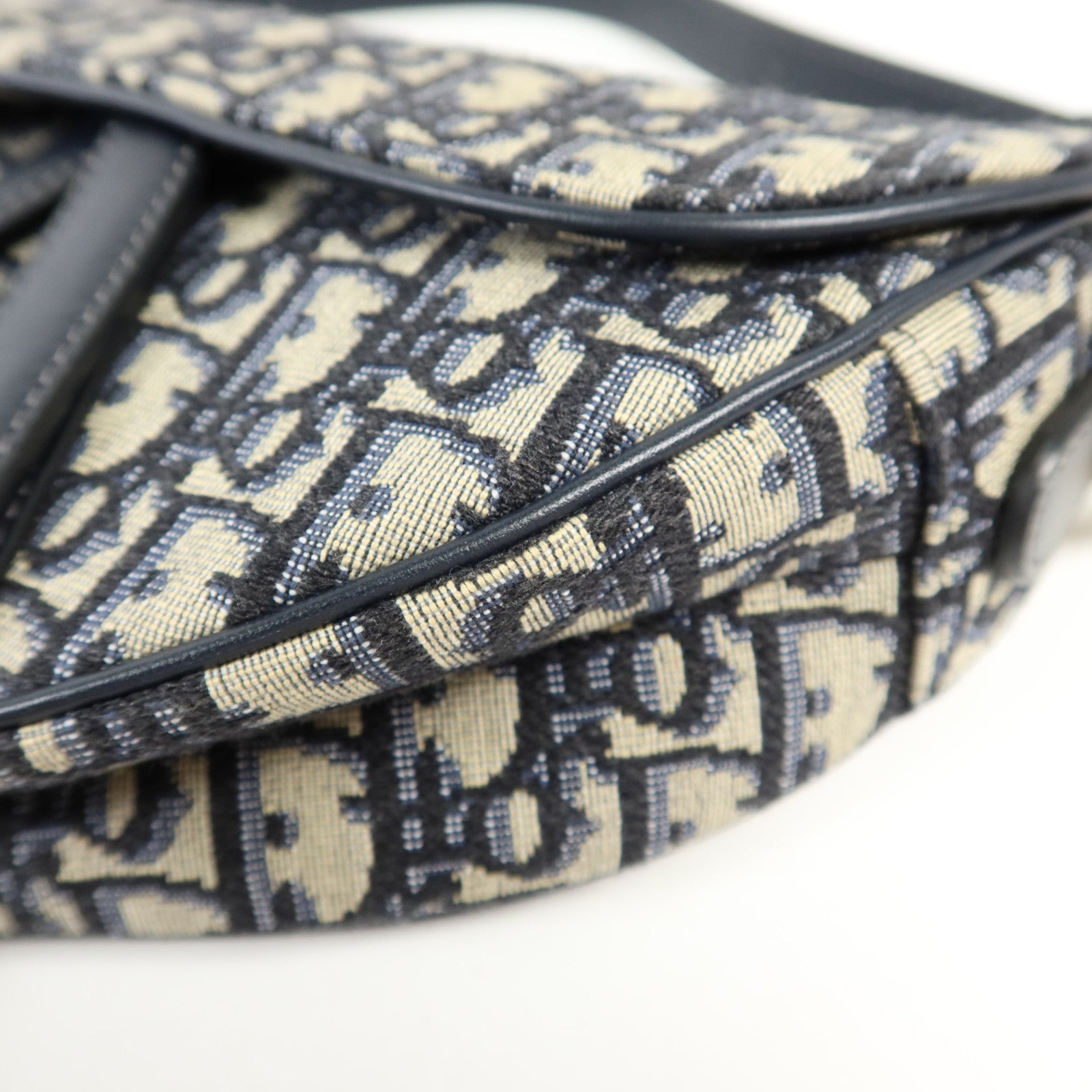 Dior 帆布Saddle金扣手挽肩背兩用袋