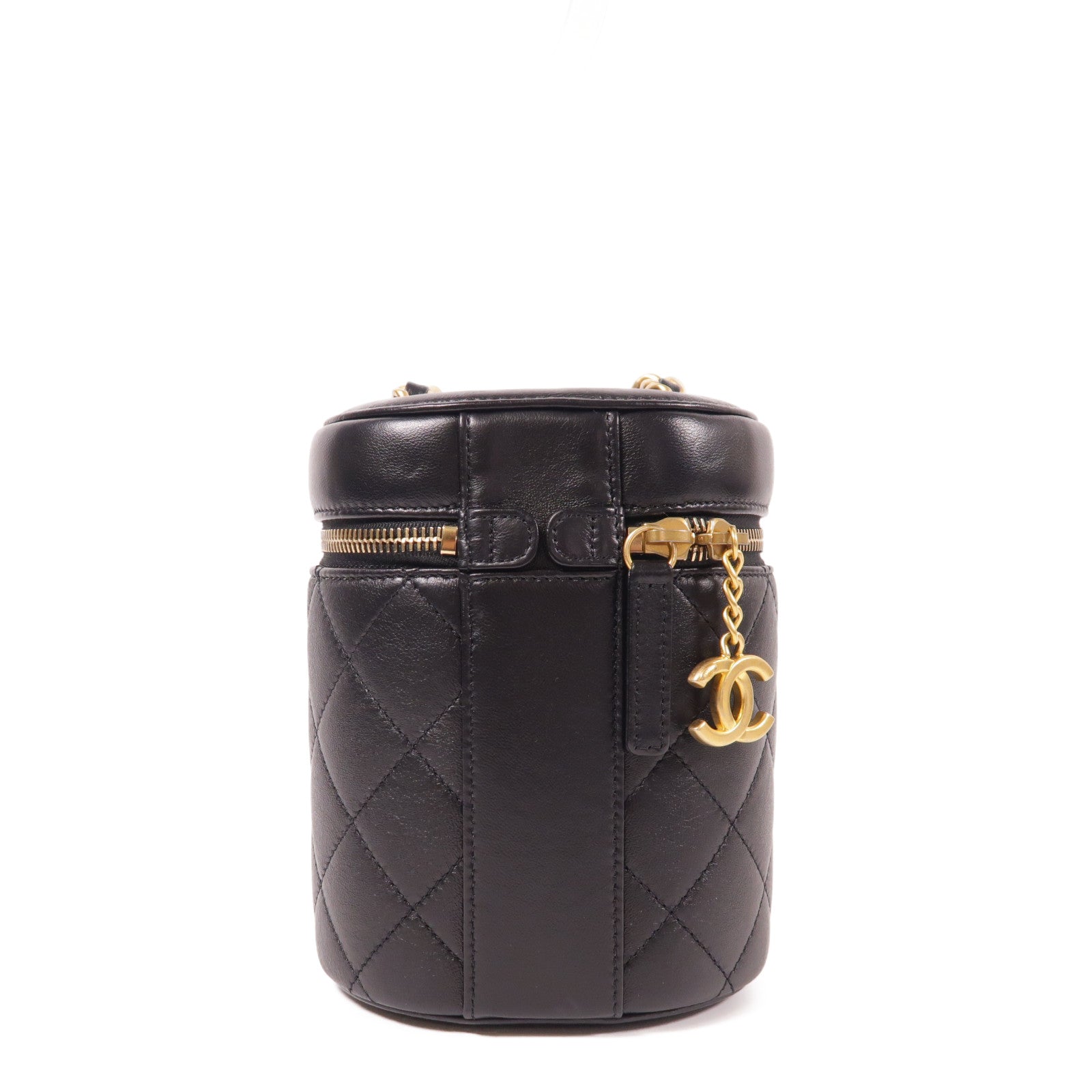 CHANEL 羊皮皮革Vanity Case鏈帶肩背袋