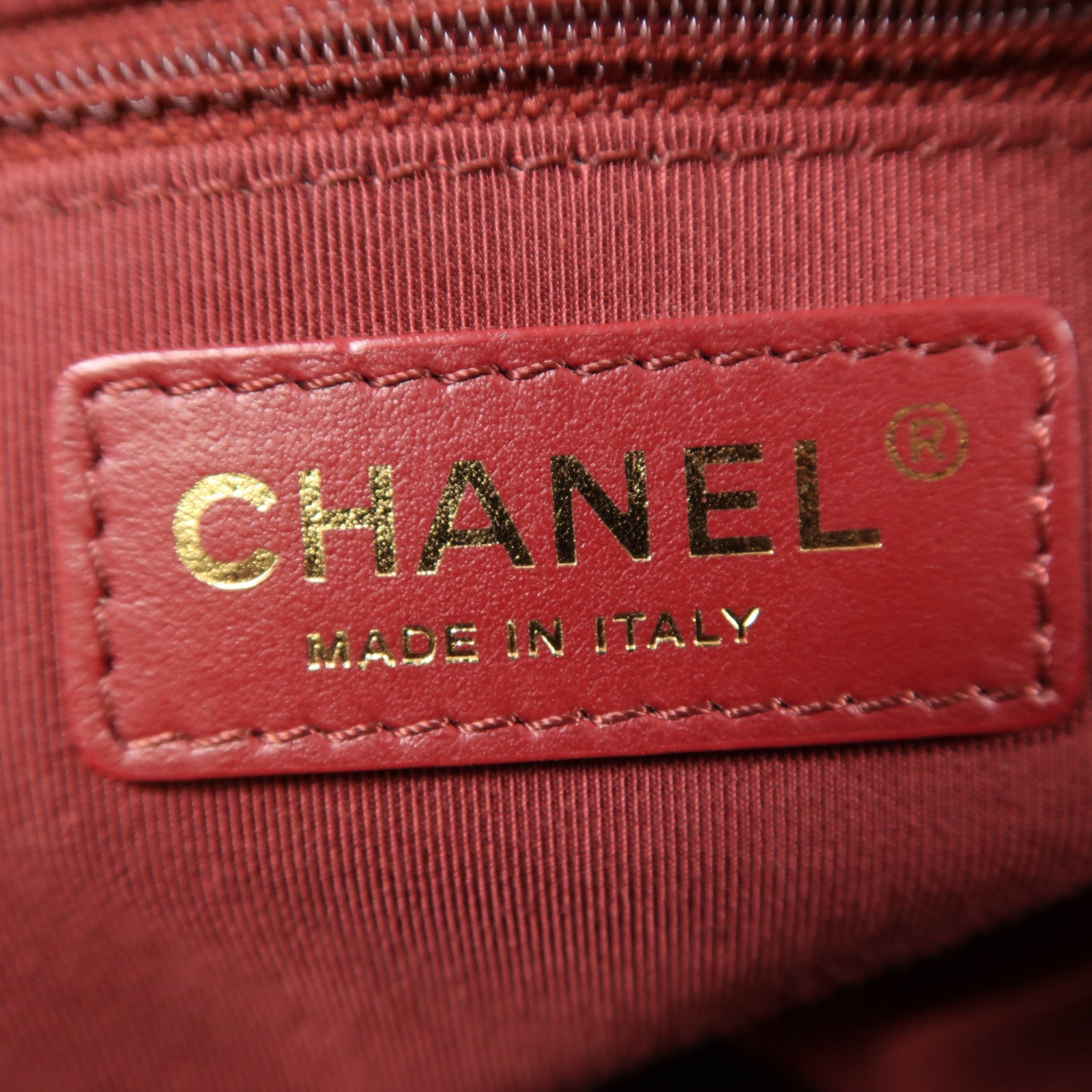 CHANEL 牛皮皮革2 Way Shoulder金扣手挽肩背兩用袋