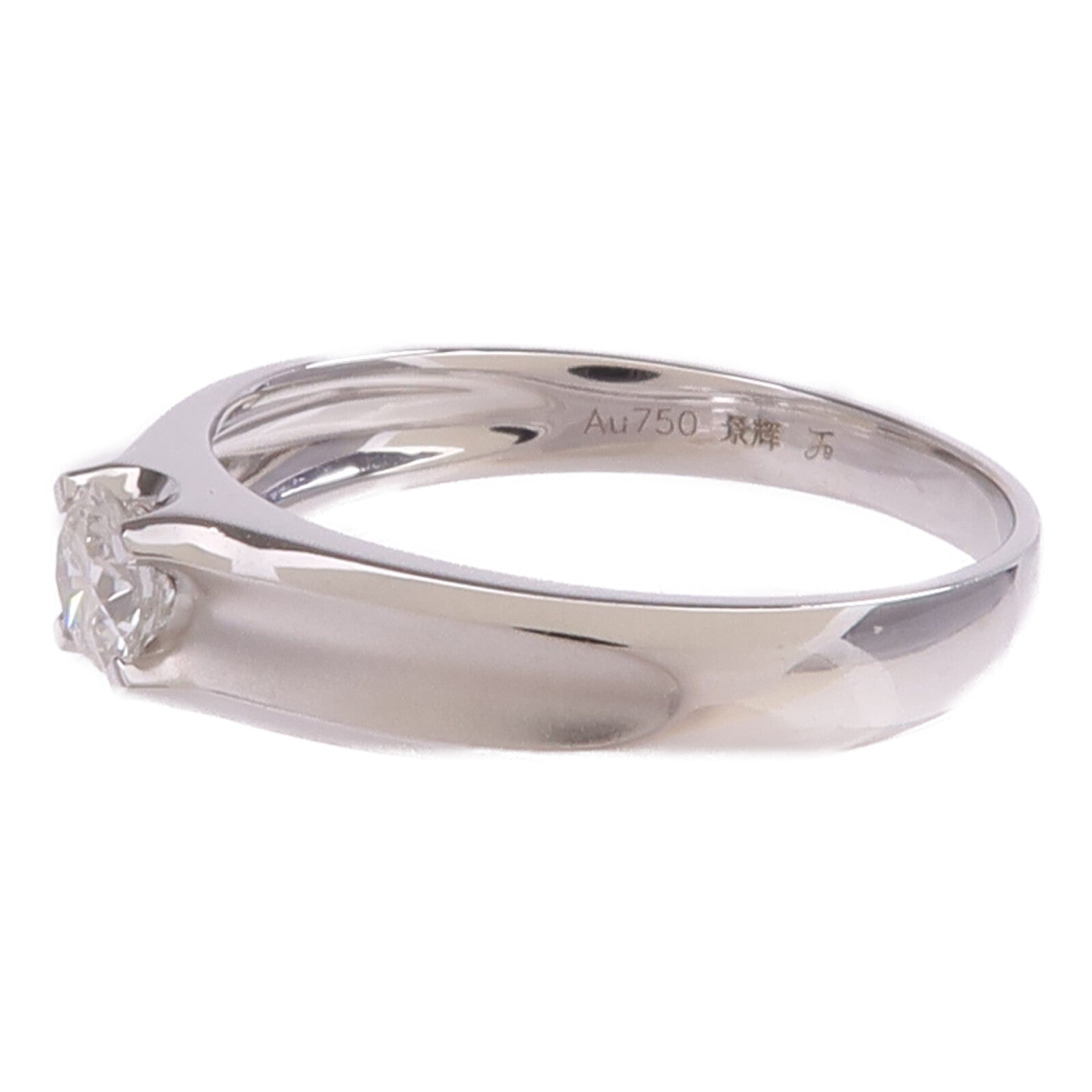 JEWELRY 【激減優惠】18K白金Diamond Ring鑽石戒指US#8.5