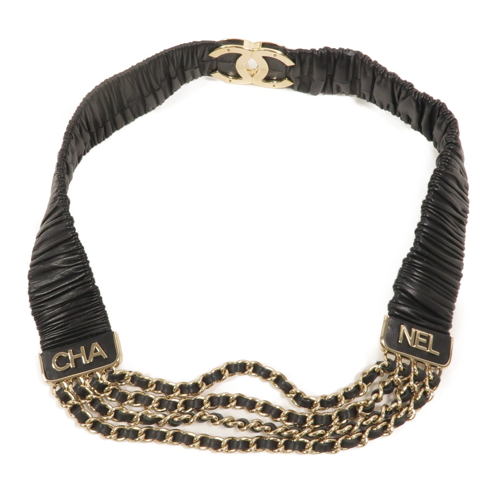 CHANEL 羊皮皮革Belt皮帶