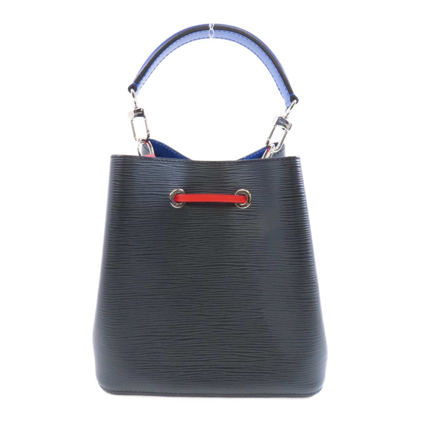 LOUIS VUITTON Epi Neo Noe BB銀扣手挽肩背兩用袋黑色/黃色/藍色
