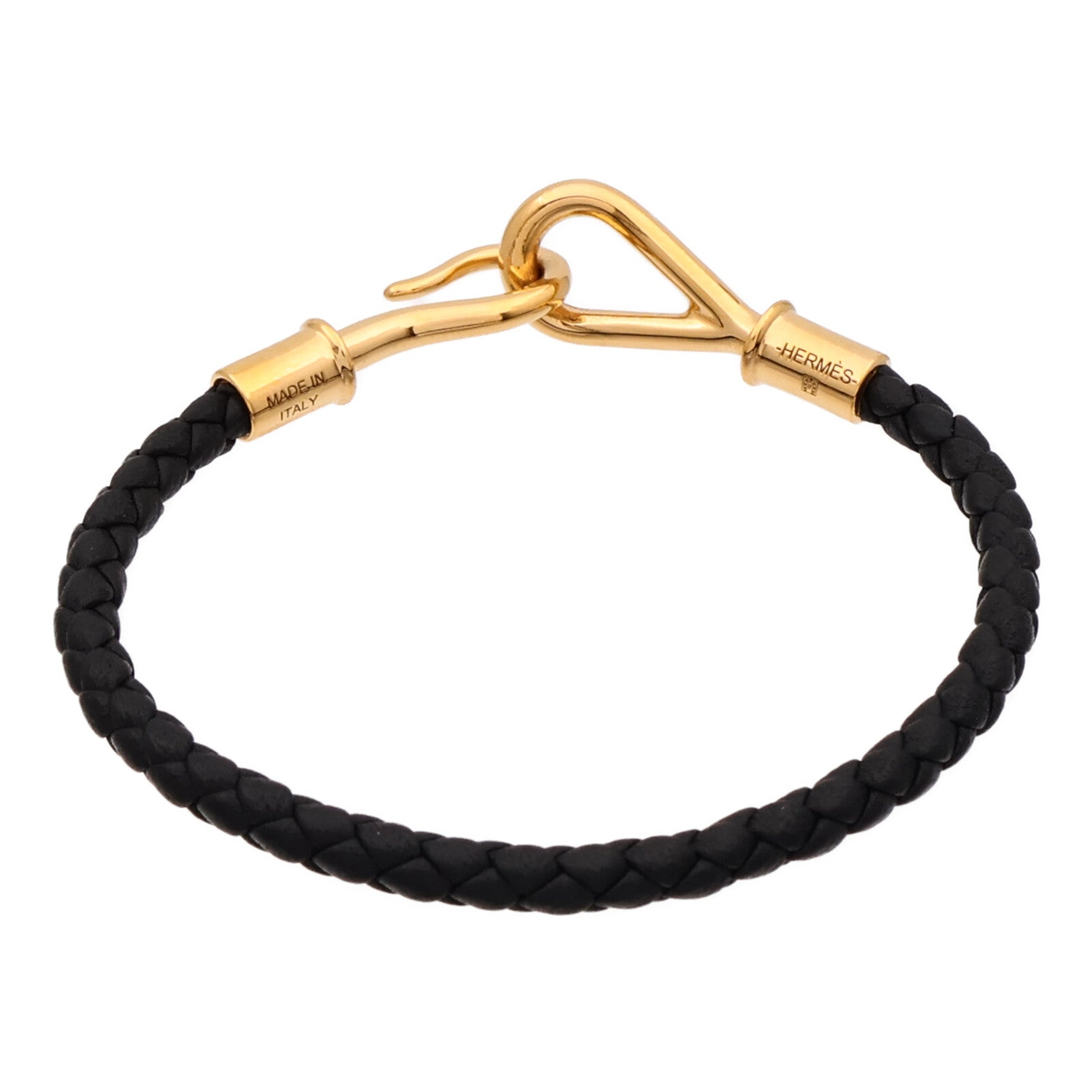 HERMES 【激減優惠】Swift皮革Jumbo H Bracelet金扣手帶