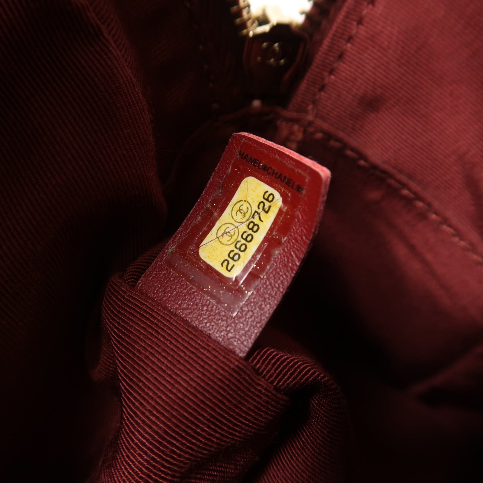 CHANEL 牛皮皮革2 Way Shoulder金扣手挽肩背兩用袋