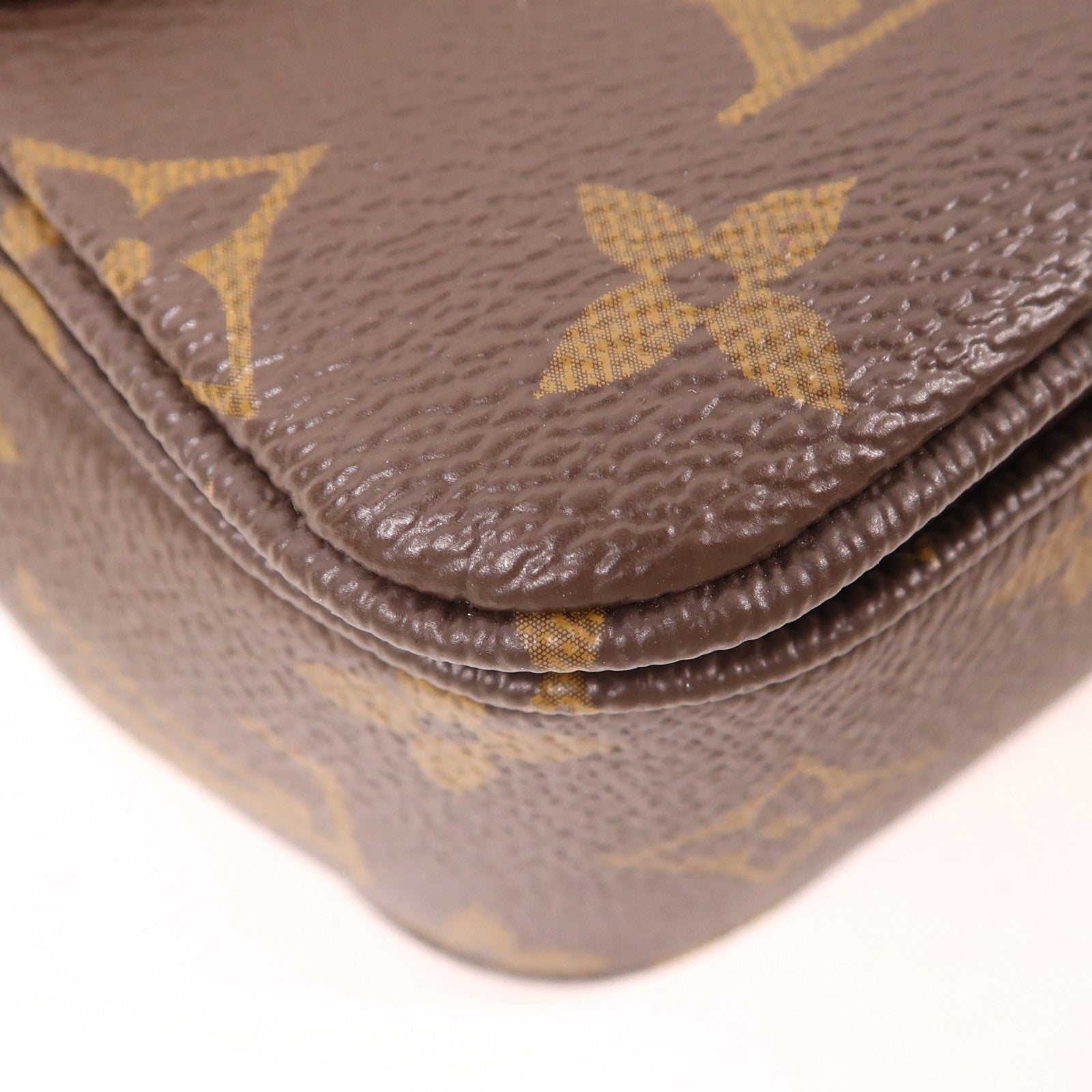 LOUIS VUITTON 【激減優惠】Monogram Marceau金扣鏈帶肩背袋棕色