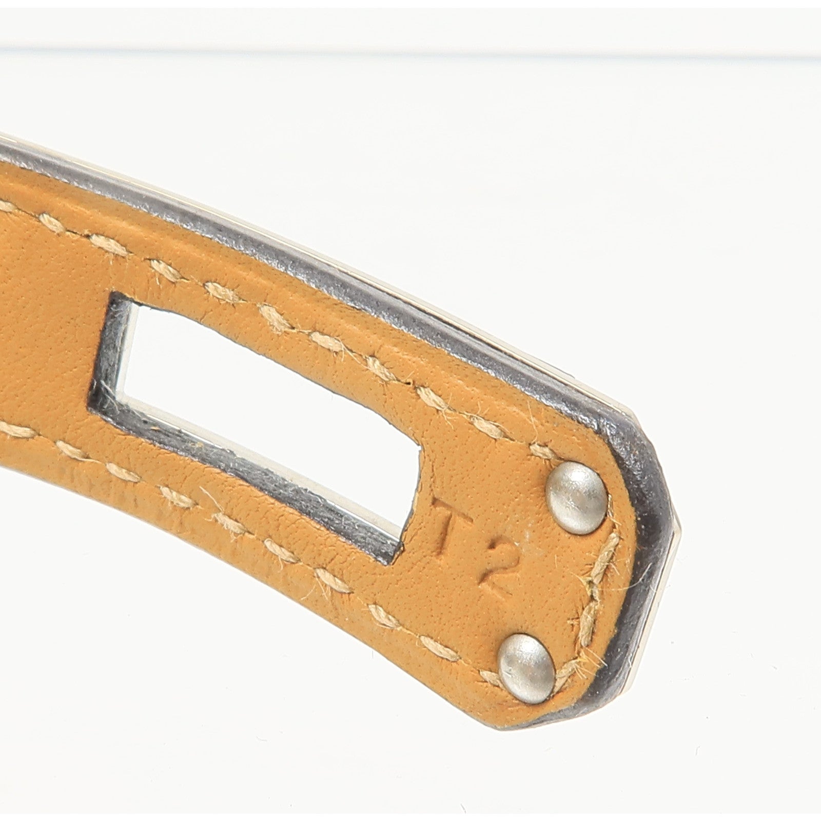 HERMES 蜥蝪皮革Kelly Double Tour Bracelet銀扣手鏈