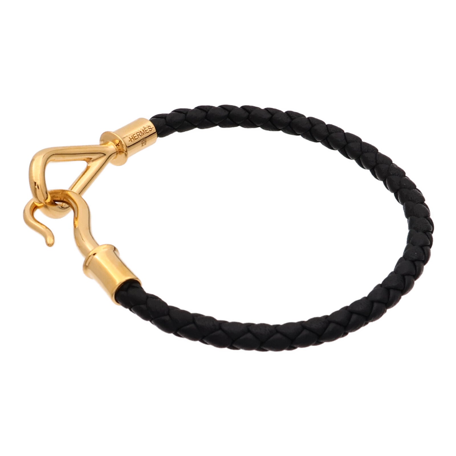 HERMES Swift皮革Jumbo H Bracelet金扣手帶