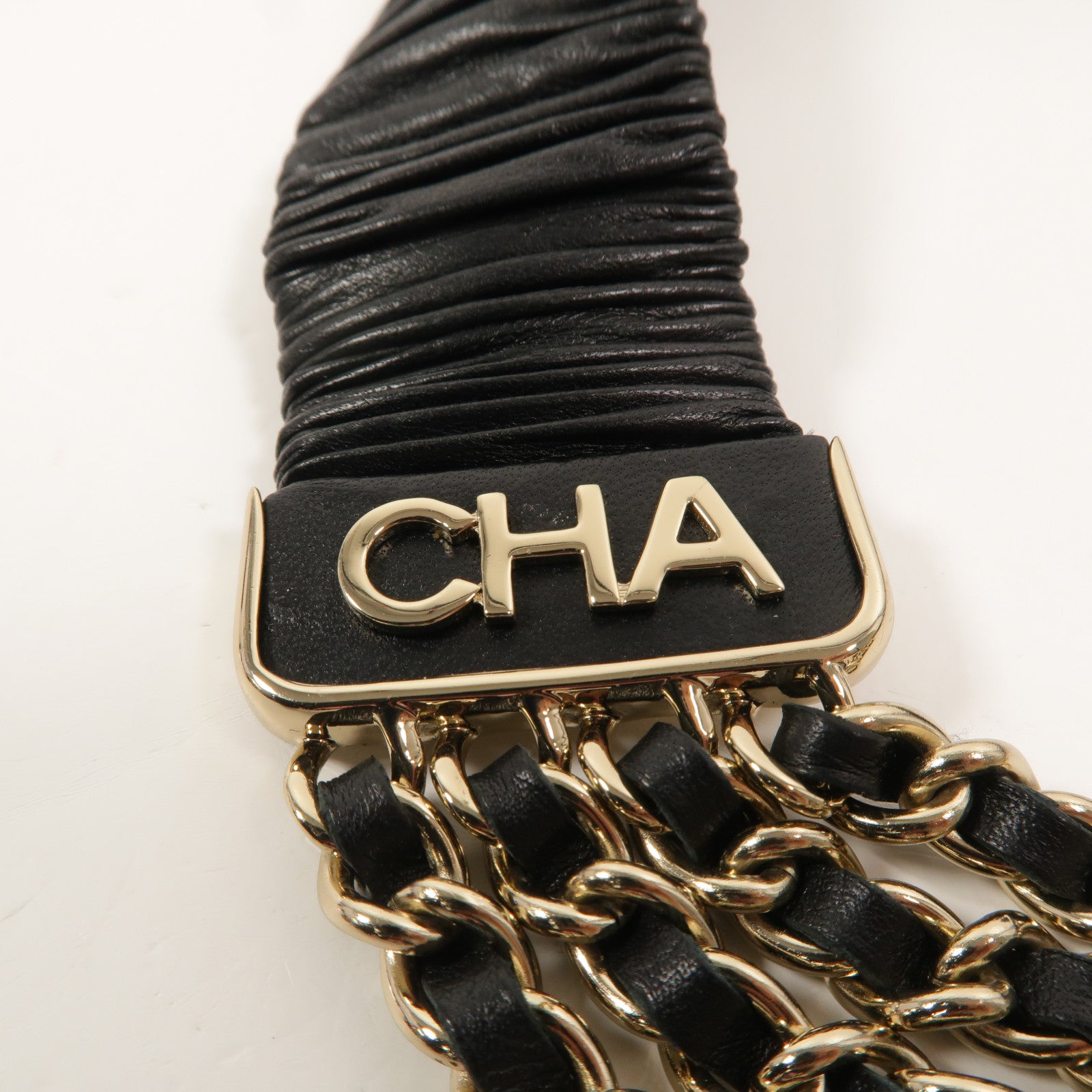 CHANEL 羊皮皮革Belt皮帶